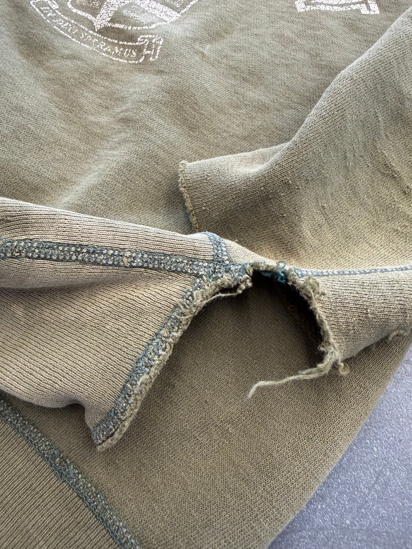 60'S BROWN UNIVERSITY DISTRESSED CREWNECK