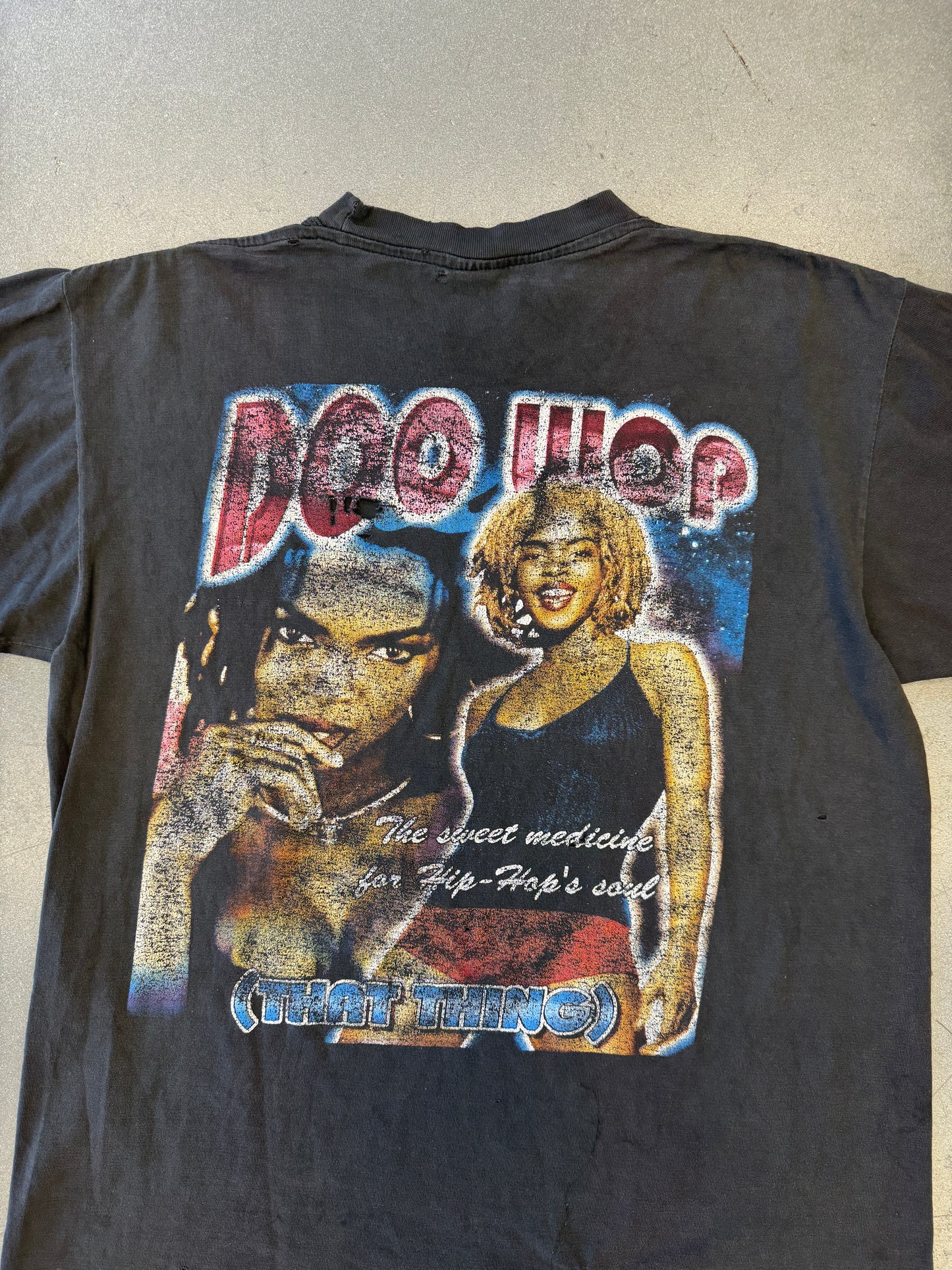 90'S LAURYN HILL DOO WOP (THAT THING) SMOKED RAP TEE (ALL SPORT TAG)