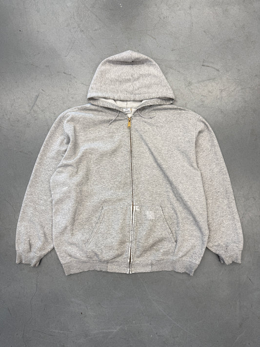 2000'S CARHARTT FULL ZIP HOODIE - GRAY 2XL