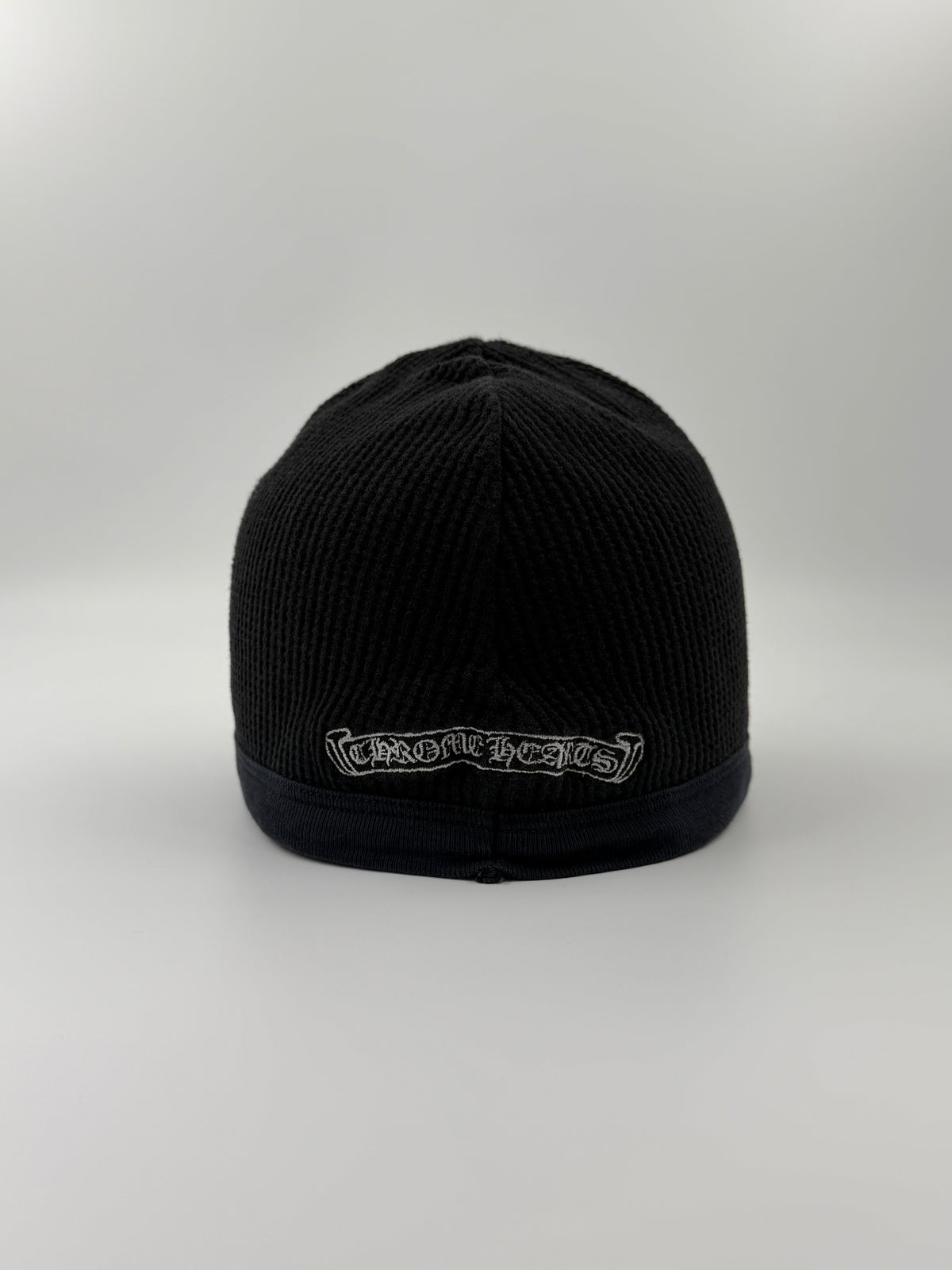 OLDER CHROME HEARTS THIN CROSS THERMAL WAFFLE BEANIE