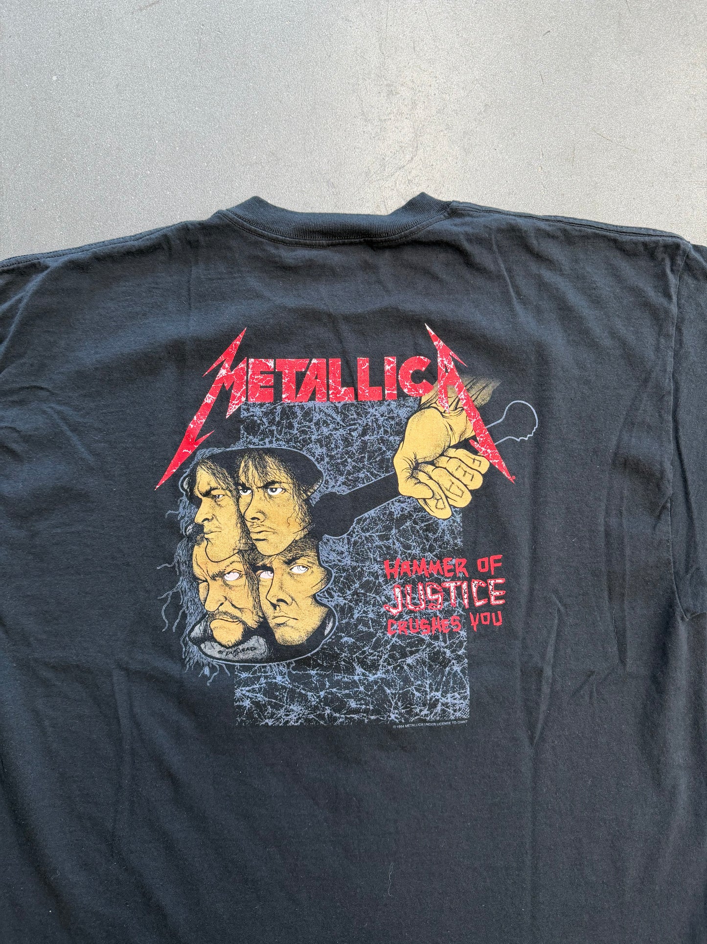 Y2K METALLICA AND JUSTICE FOR ALL TEE (DELTA PRO WEIGHT TAG)