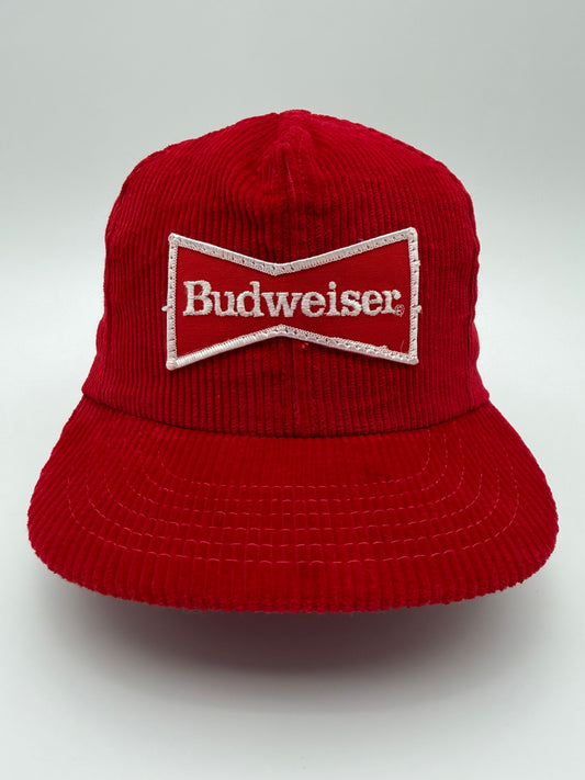 90'S BUDWEISER CORDUROY SNAPBACK HAT