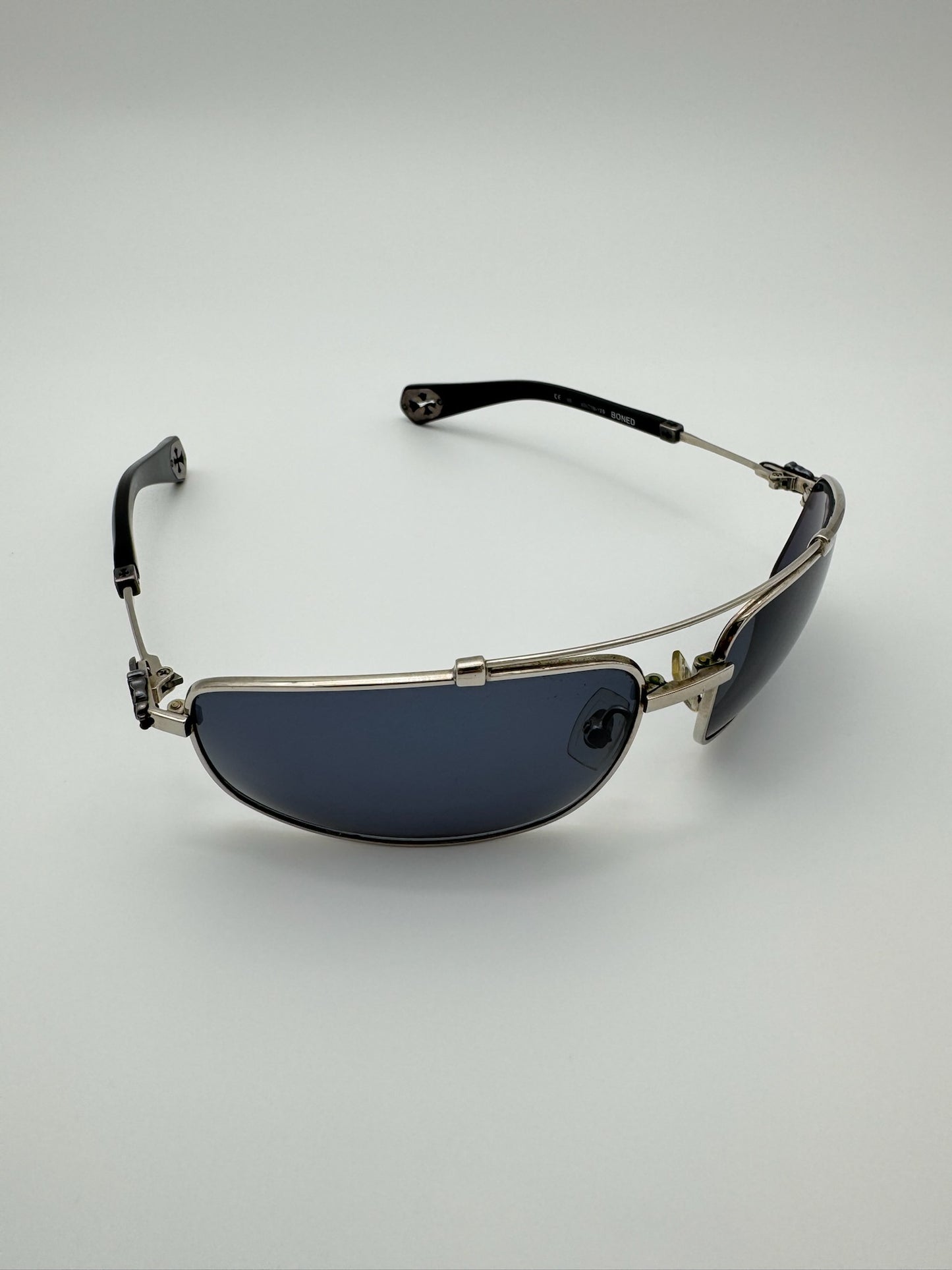 CHROME HEARTS 'BONED' SUNGLASSES - BLACK (PRE-OWNED WITH CASE)