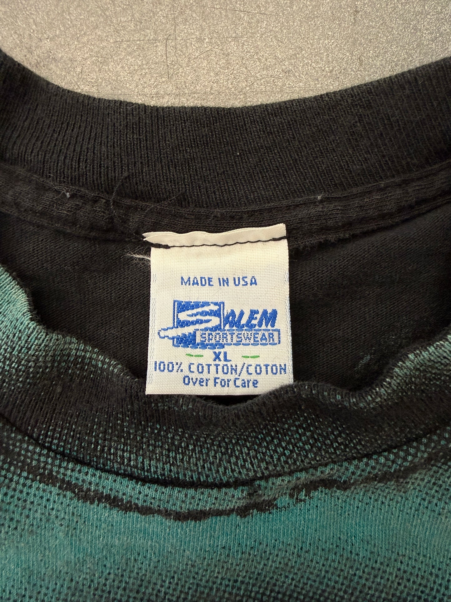 1994 FLORIDA MARLINS SHADOW CIRCLES AOP TEE (SALEM SPORTSWEAR TAG)