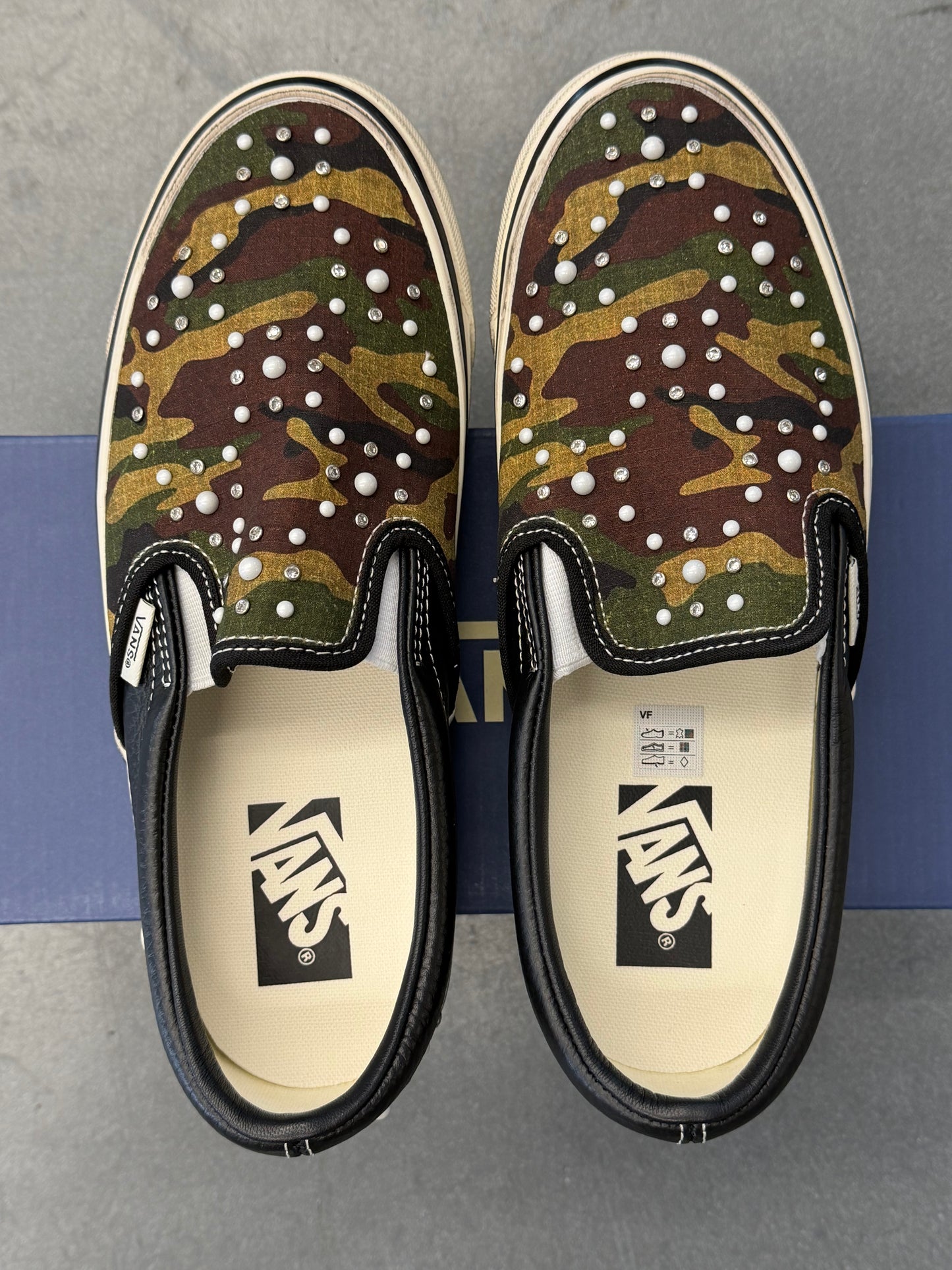 2026 VANS LX CLASSIC SLIP-ON 98 PEARLIZED PACK - CAMO BLACK (W/ BOX)