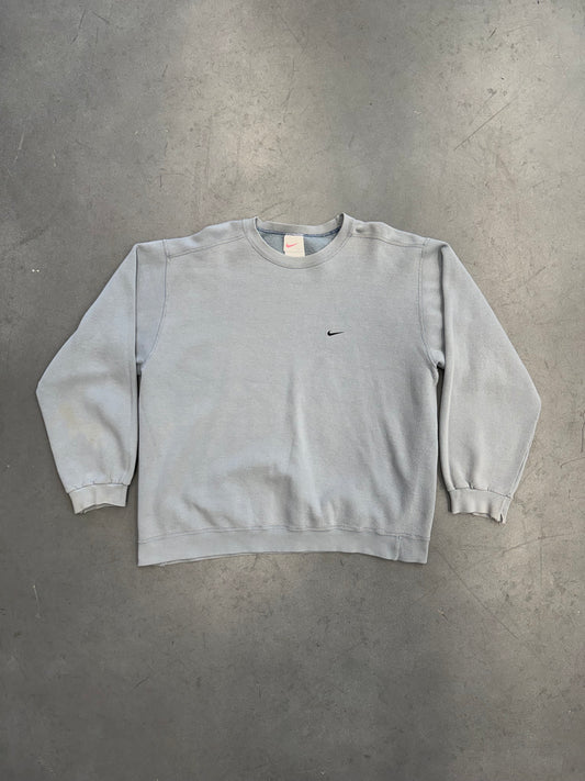 90S NIKE SIDE SWOOSH CREWNECK - SLATE BLUE