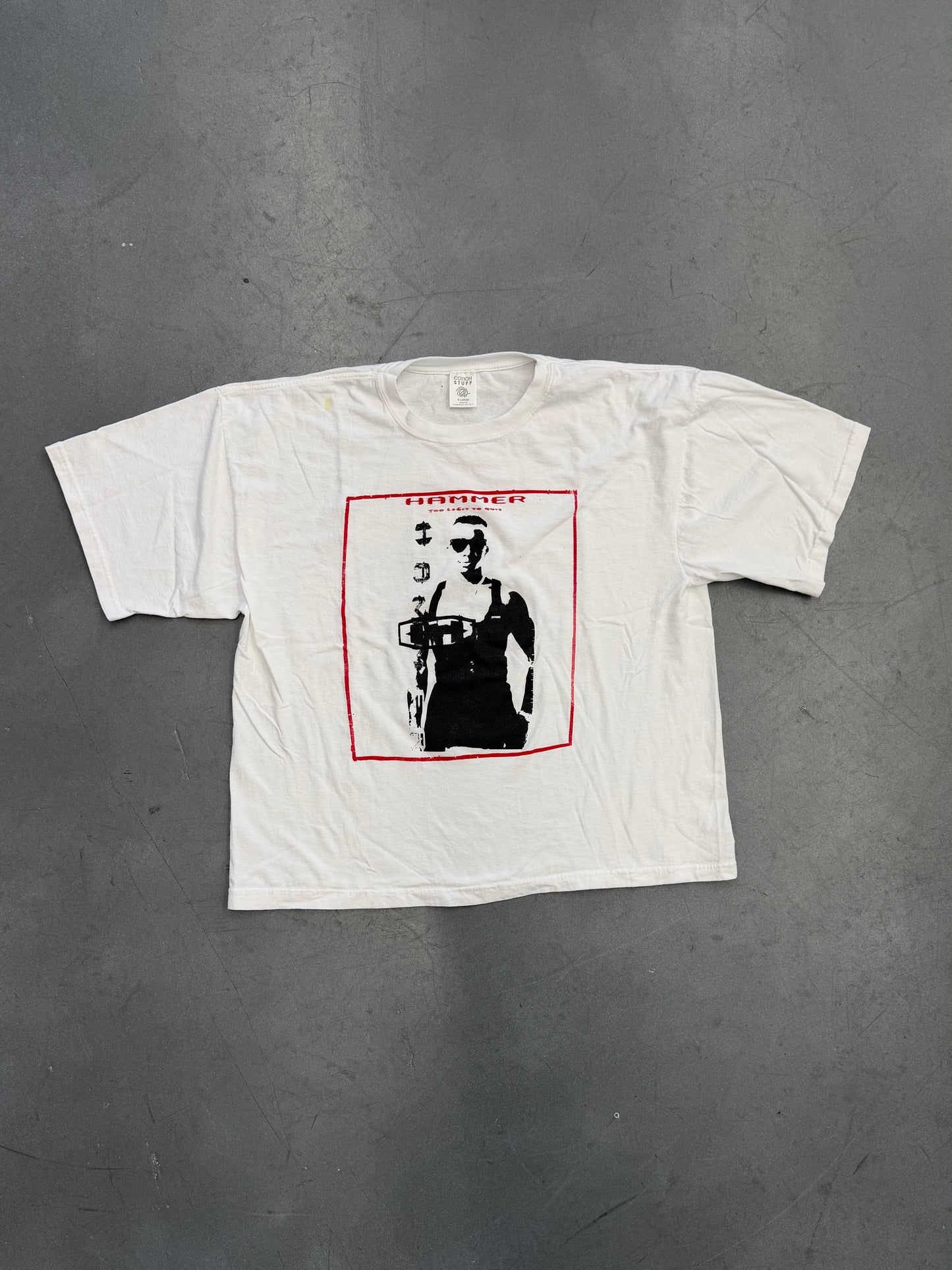 1992 MC HAMMER AND BOYZ II MEN DON'T HURT 'EM WORLD TOUR TEE (COTTON STUFF TAG)