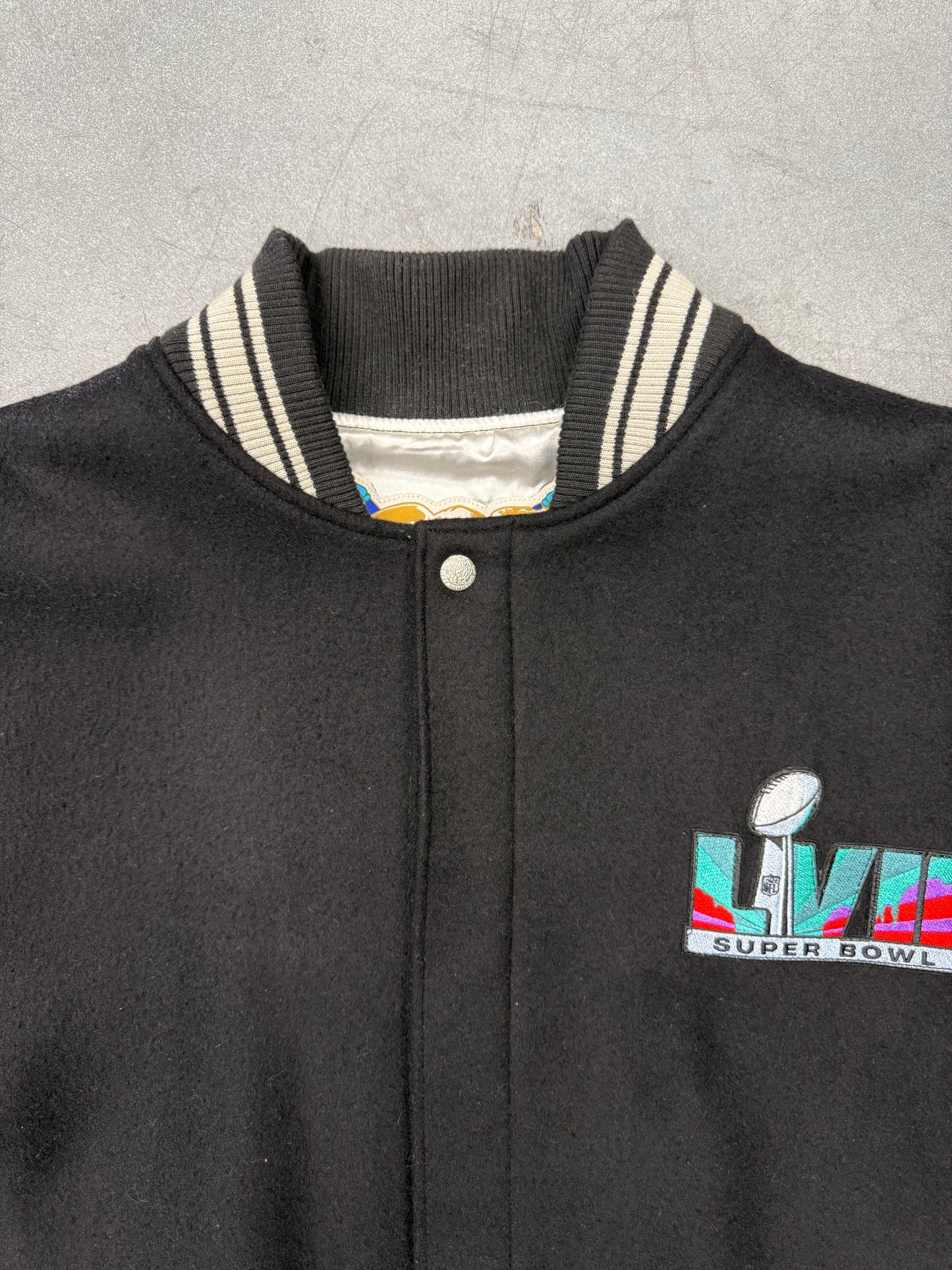 JEFF HAMILTON SUPER BOWL LVII LEATHER JACKET