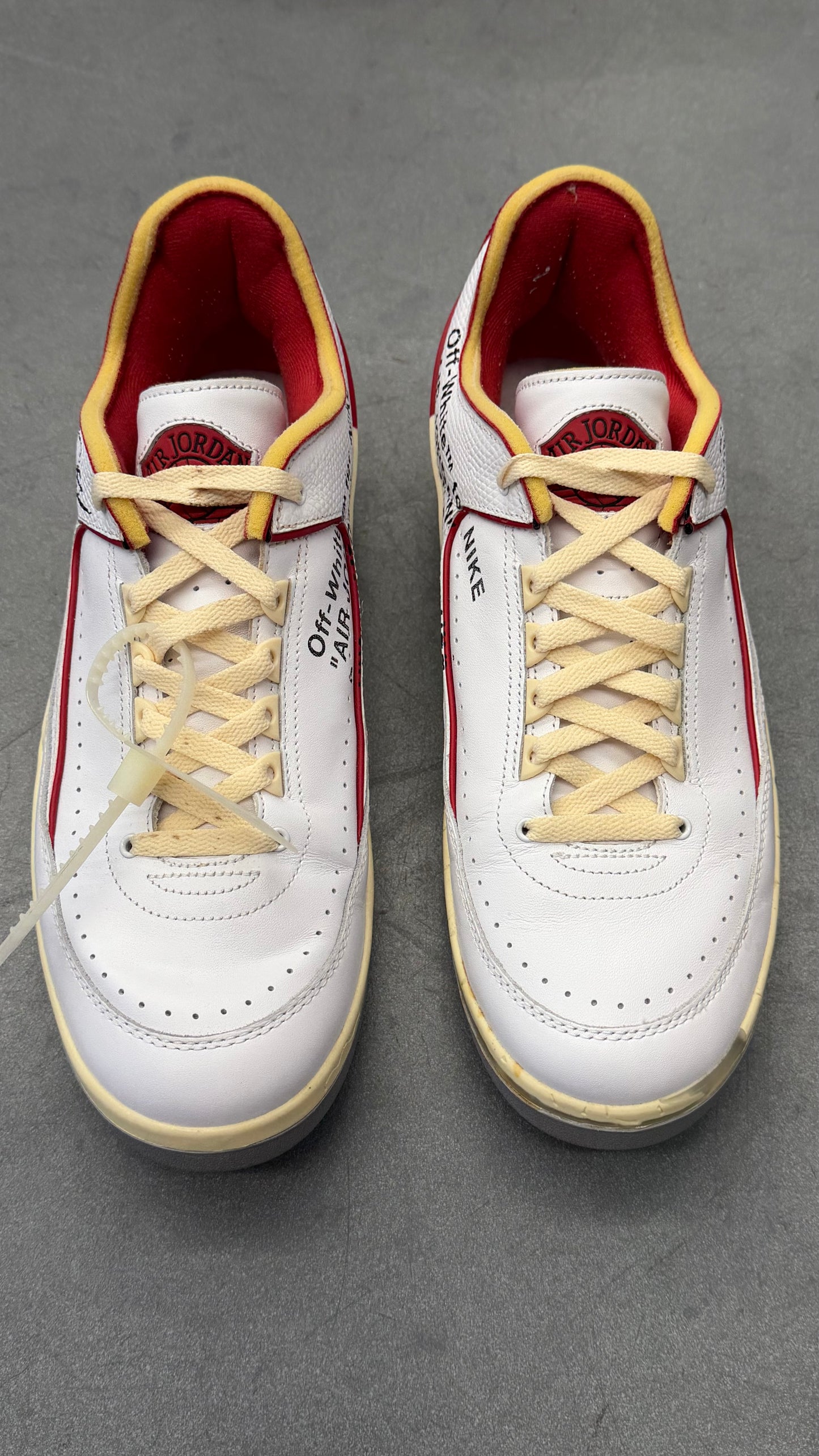 2021 JORDAN 2 RETRO LOW SP OFF-WHITE WHITE RED (WITH BOX)