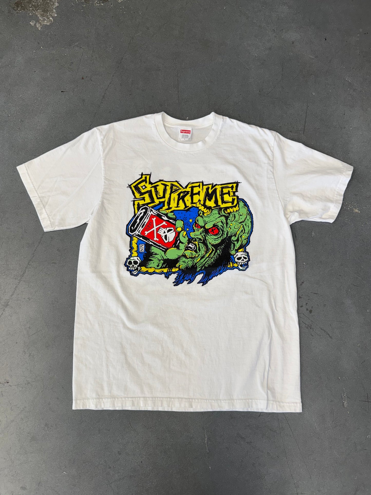 FW25 SUPREME FUCKIN BLOWOUT ROB ZOMBIE TEE - WHITE (L)