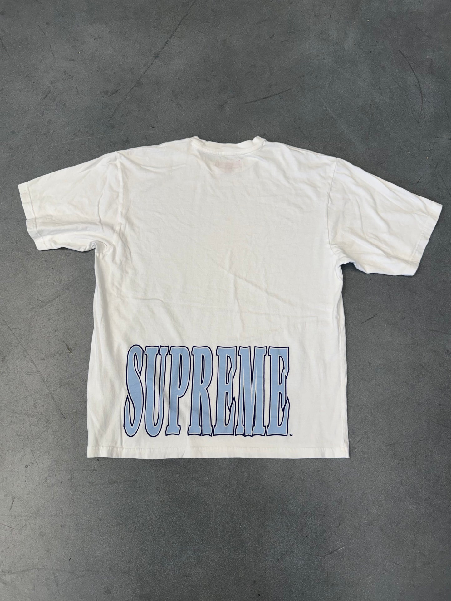 FW25 SUPREME CRACKED STRETCH SS TOP - WHITE (M)