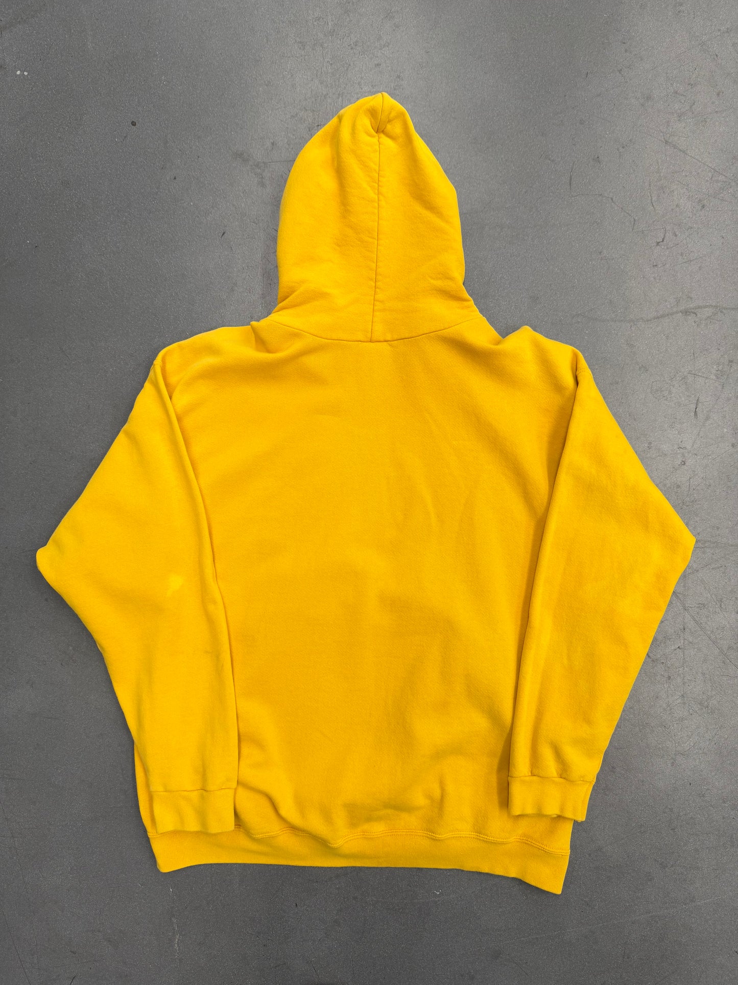 90'S NIKE SIDE SWOOSH PULLOVER HOODIE (WHITE NIKE TAG) - MUSTARD
