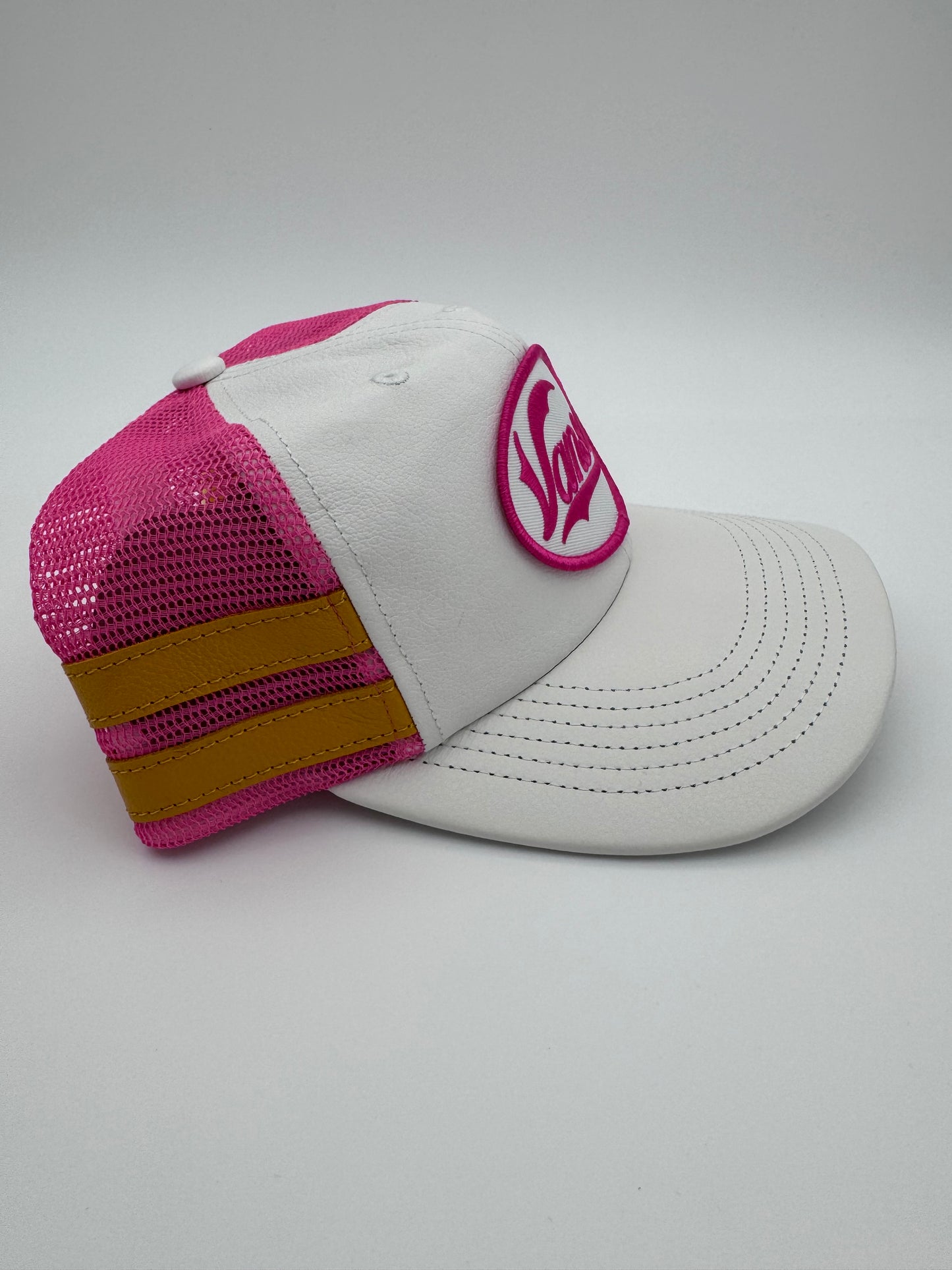 FW25 SUPREME VANSON LEATHERS MESH BACK 6-PANEL HAT - WHITE (NEW)