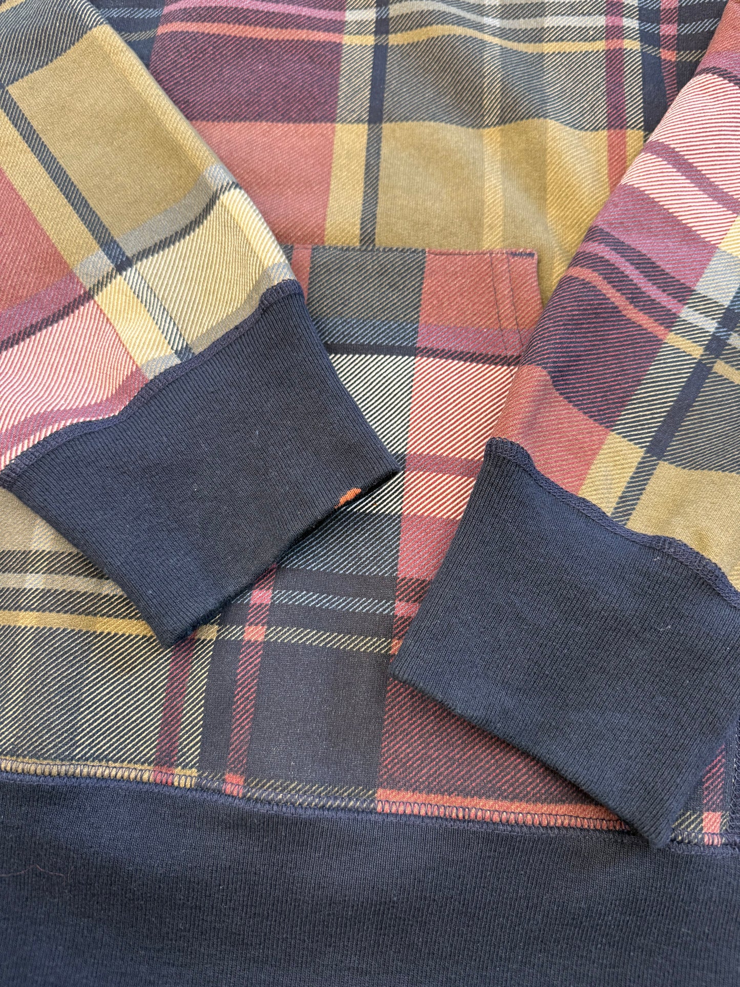 FW14 SUPREME ARC LOGO PLAID HOODIE