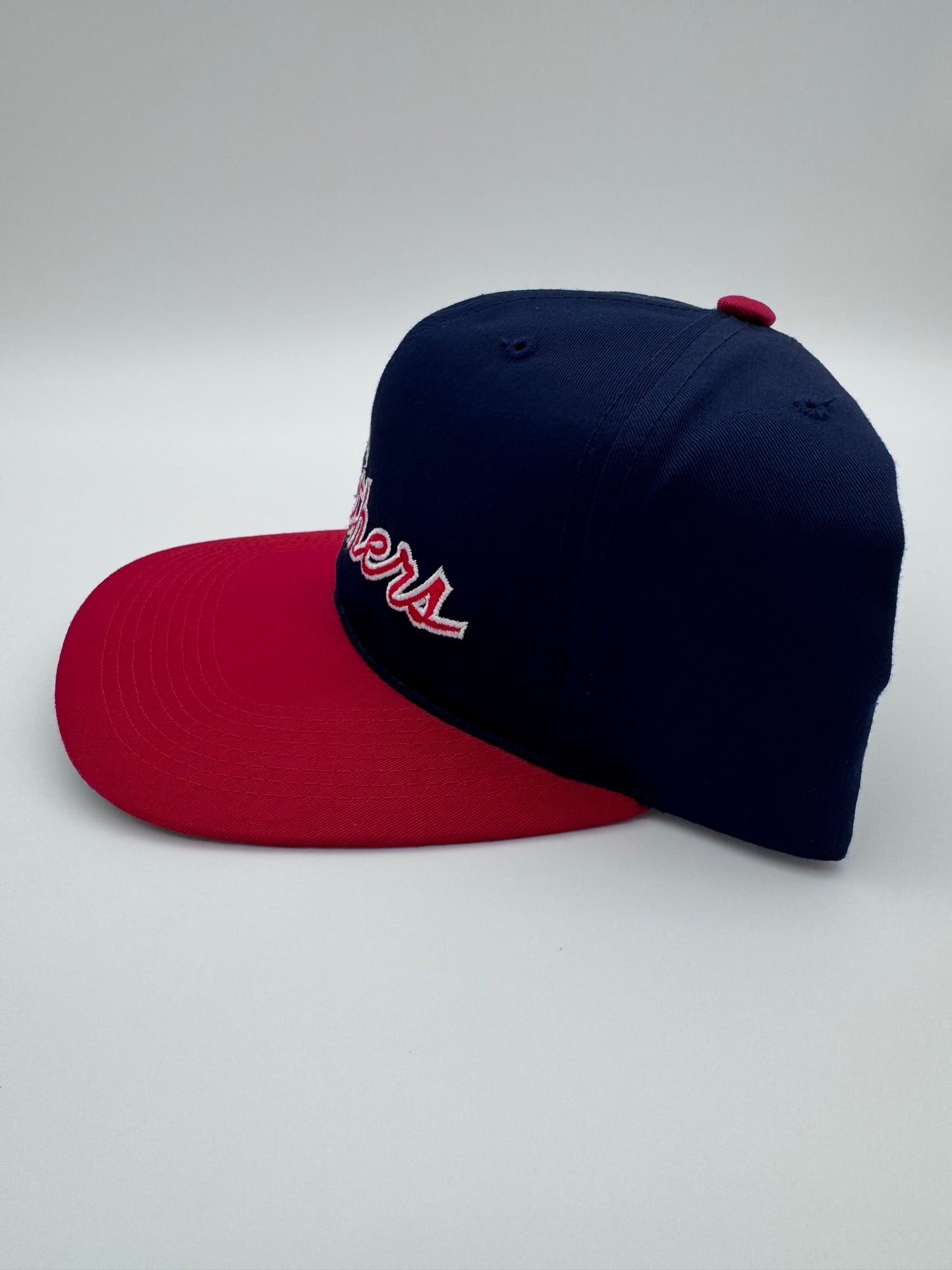 90S FLORIDA PANTHERS SCRIPT SPORTS SPECIALTIES SNAPBACK HAT NAVY