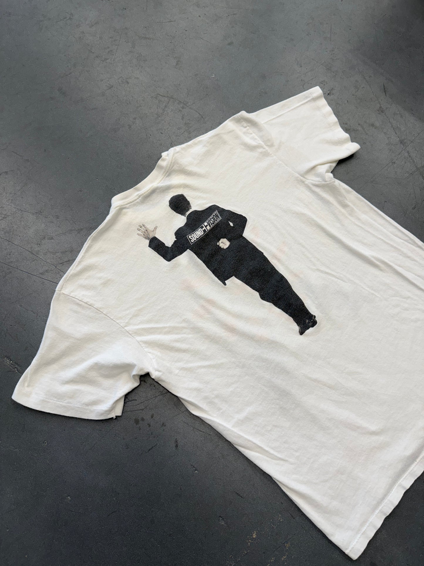 1990 DAVID BOWIE SOUND + VISION TEE (HANES TAG)