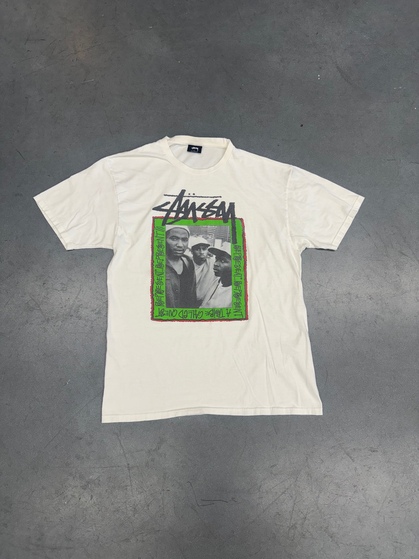 VINTAGE STUSSY A TRIBE CALLED QUEST "REPRESENT" TEE