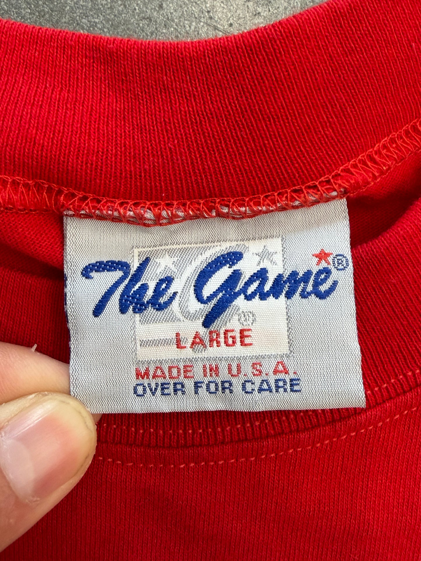 1994 THE GAME NEW JERSEY DEVILS BIG LOGO TEE