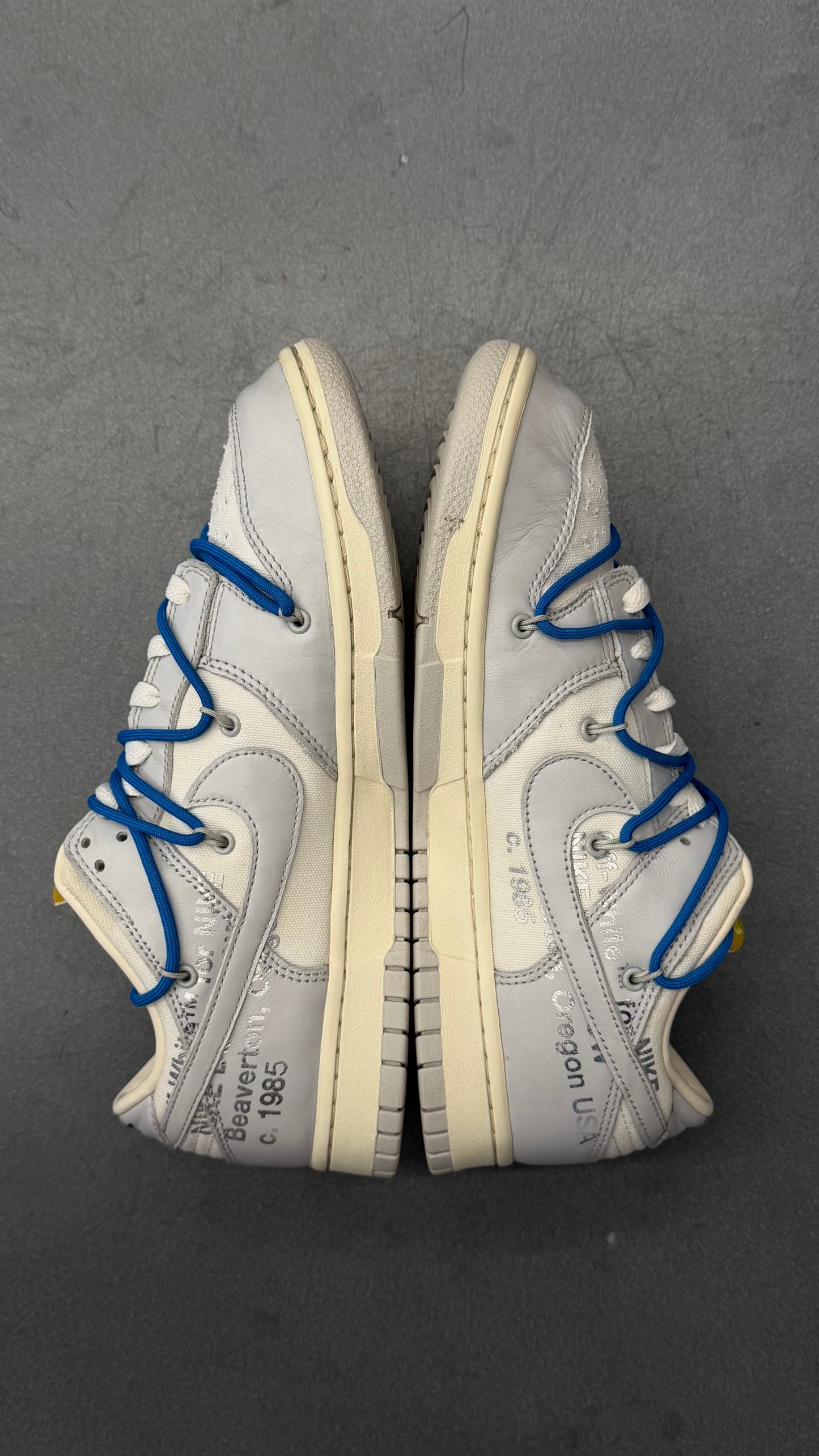 2021 NIKE DUNK LOW OFF-WHITE LOT 10 (NO BOX)