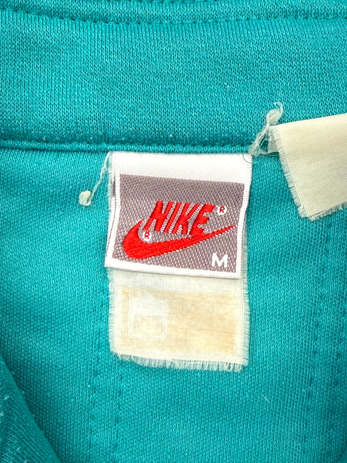 80'S/90'S MIAMI DOLPHINS NIKE QUARTER-ZIP SWEATER (RED/GREY NIKE TAG)