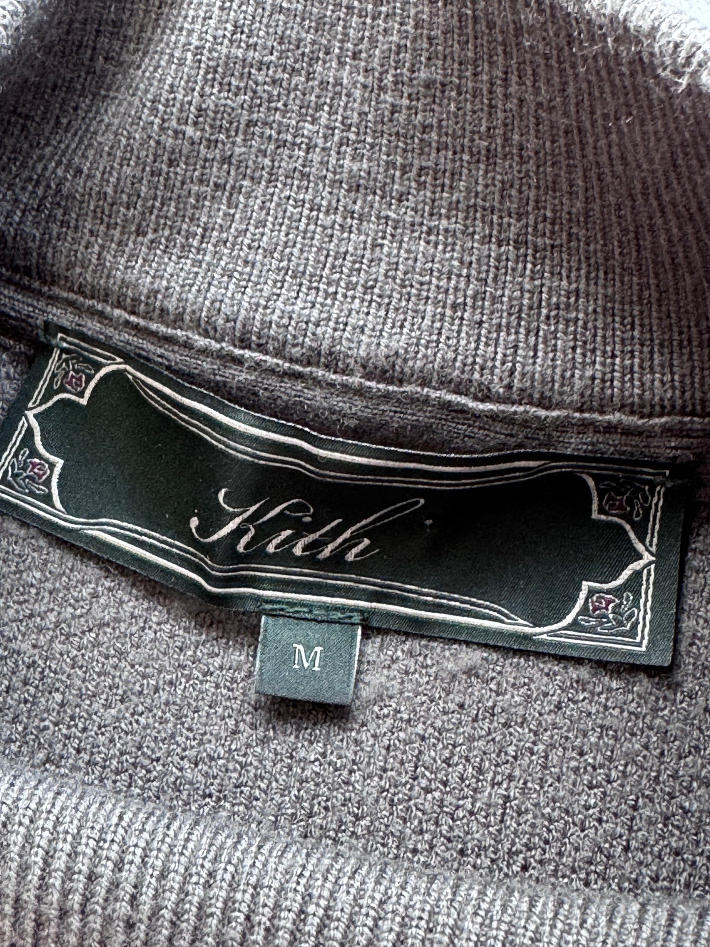 KITH KNIT LONG SLEEVE MOCK NECK (M)
