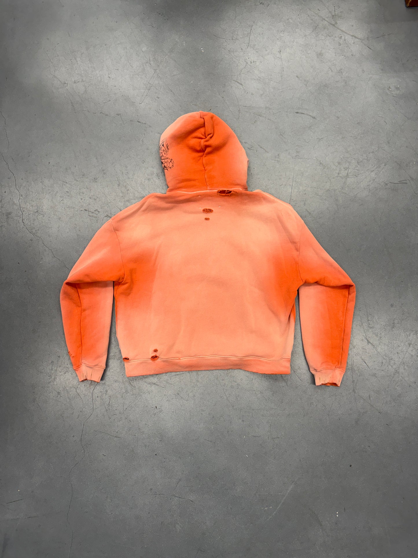 PALY SDDN WSDM HOODED SWEATSHIRT - ORANGE