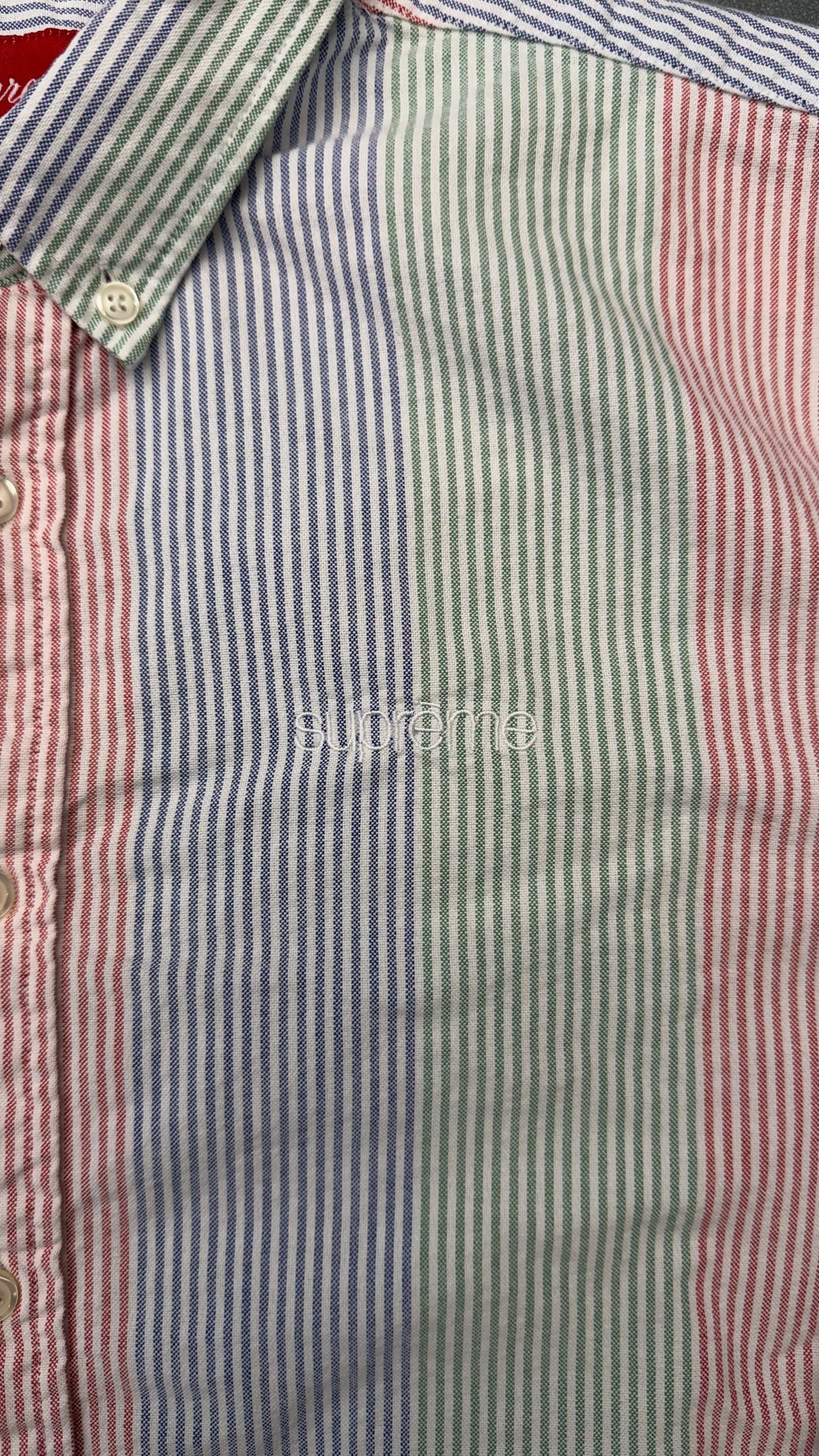 SS20 SUPREME OXFORD SHIRT - MULTI STRIPE