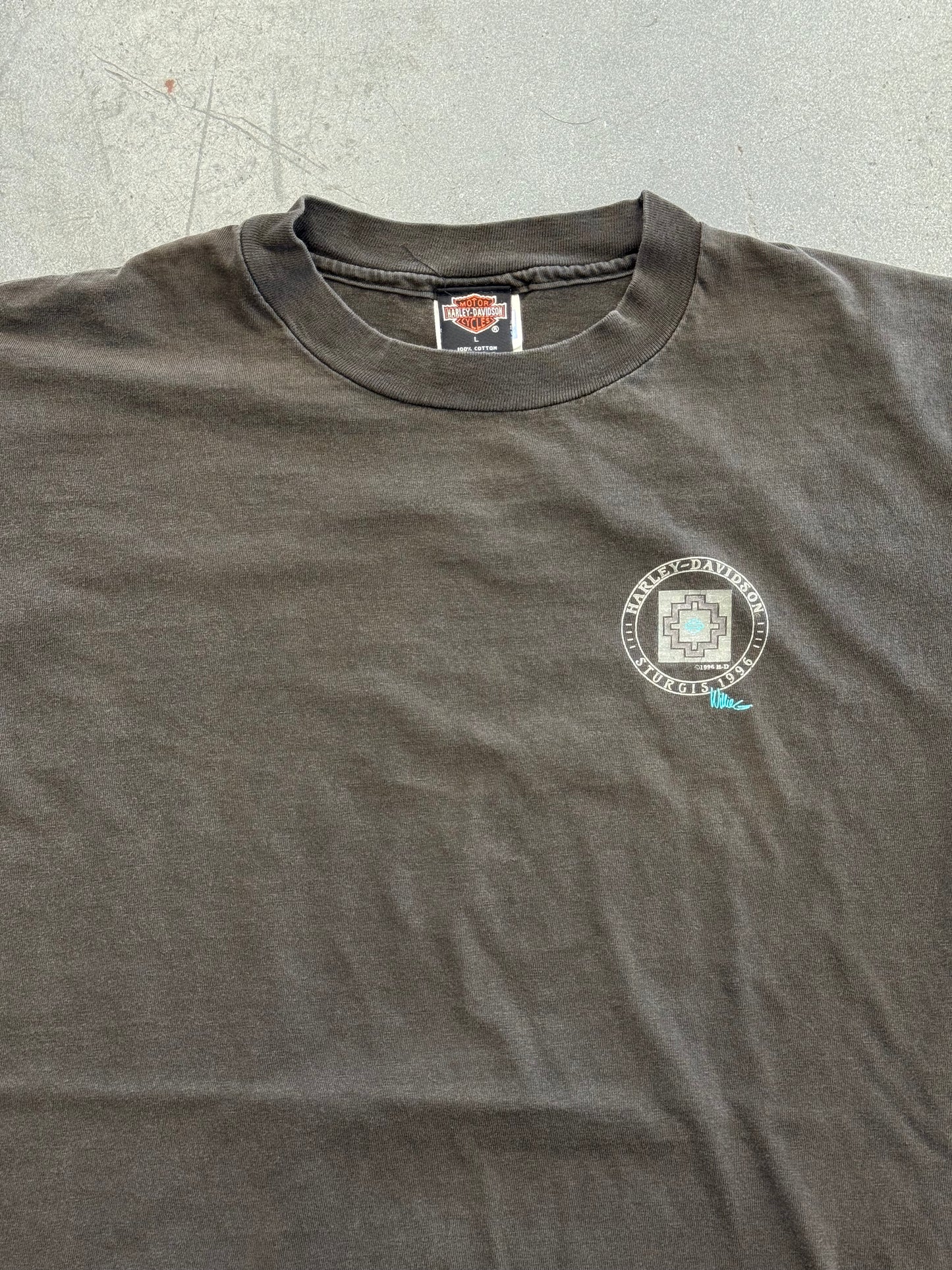 1996 HARLEY-DAVIDSON STURGIS WILLIE G MULLET TEE (HANES BEEFY TAG)