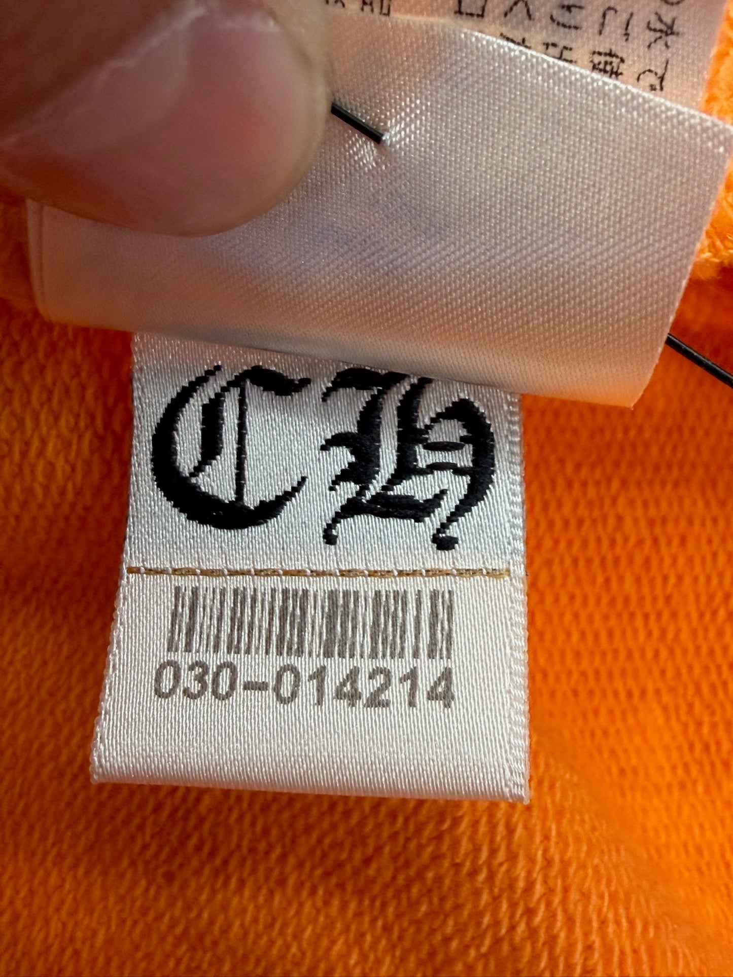 CHROME HEARTS PLUS CROSS MONOGRAM SWEATPANT - ORANGE