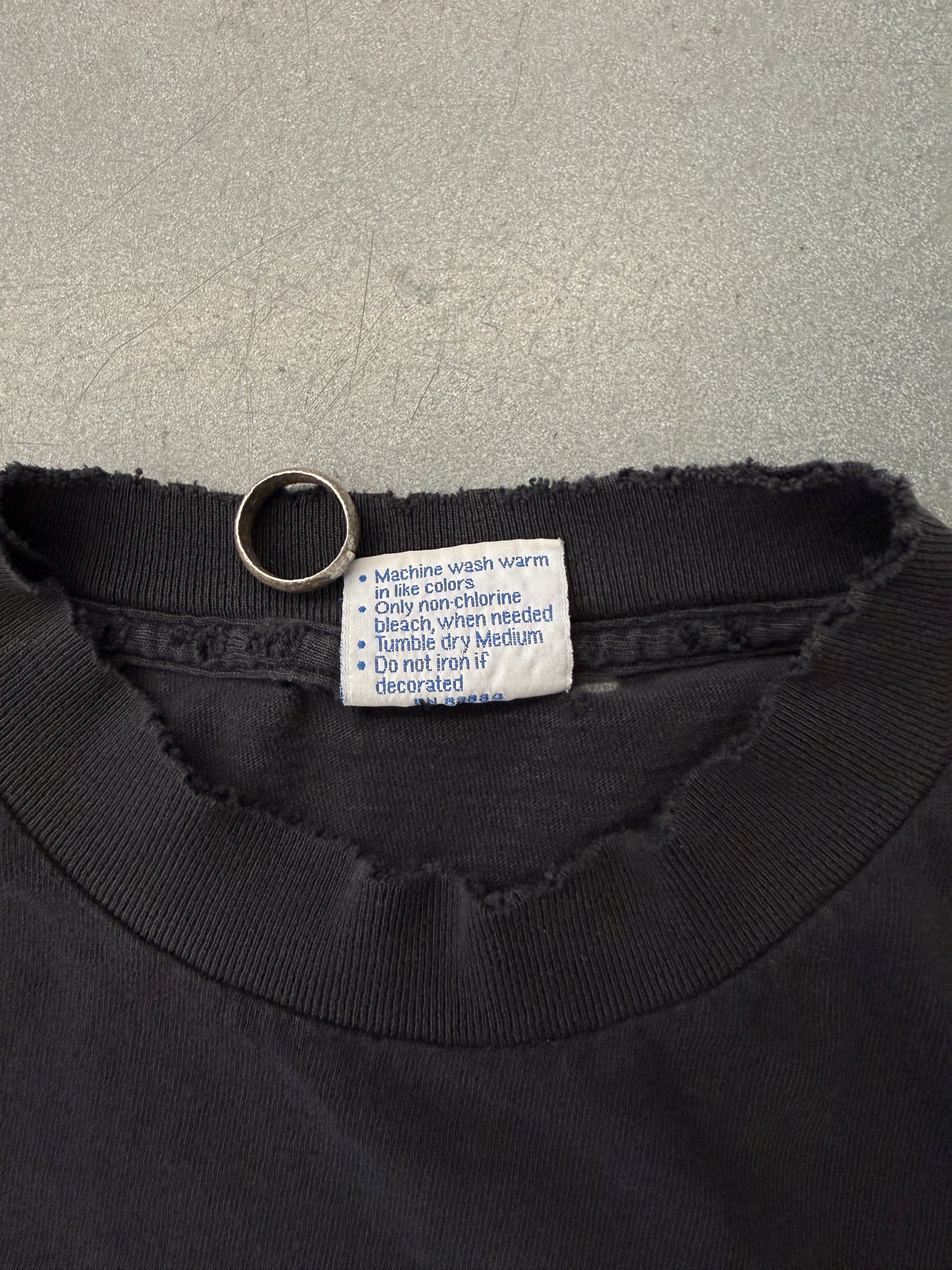 90S NINE INCH NAILS "NIN" LOGO DISTRESSED MULLET TEE (ALL SPORT TAG)