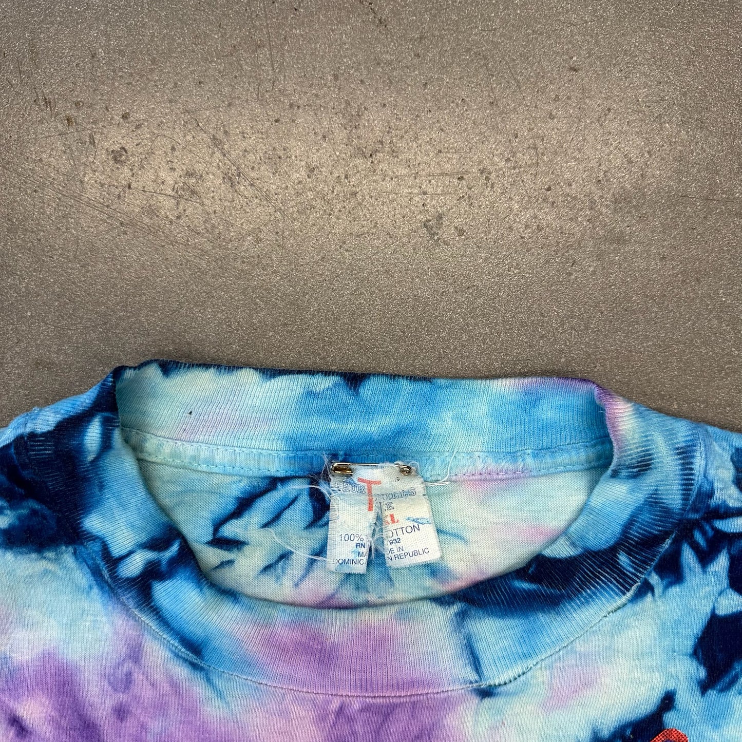 1994 PINK FLOYD THE DIVISION BELL TOUR TIE-DYE BOOTLEG TEE (SHORT HILLS TEE TAG)