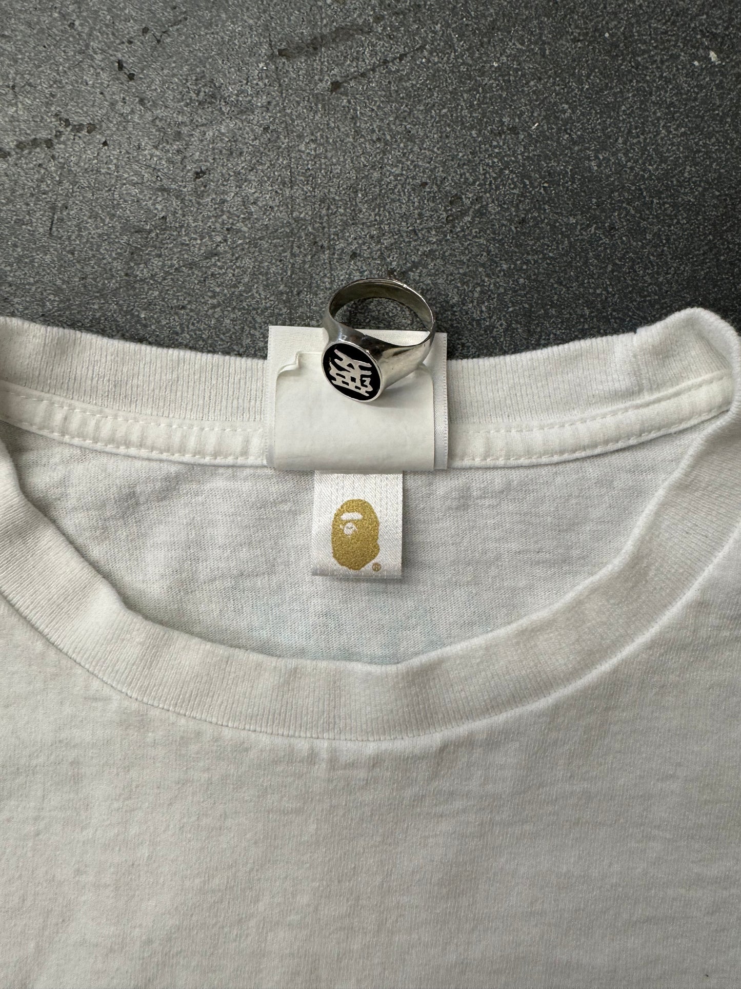 BAPE STORE MIAMI COLLEGE TEE - WHITE