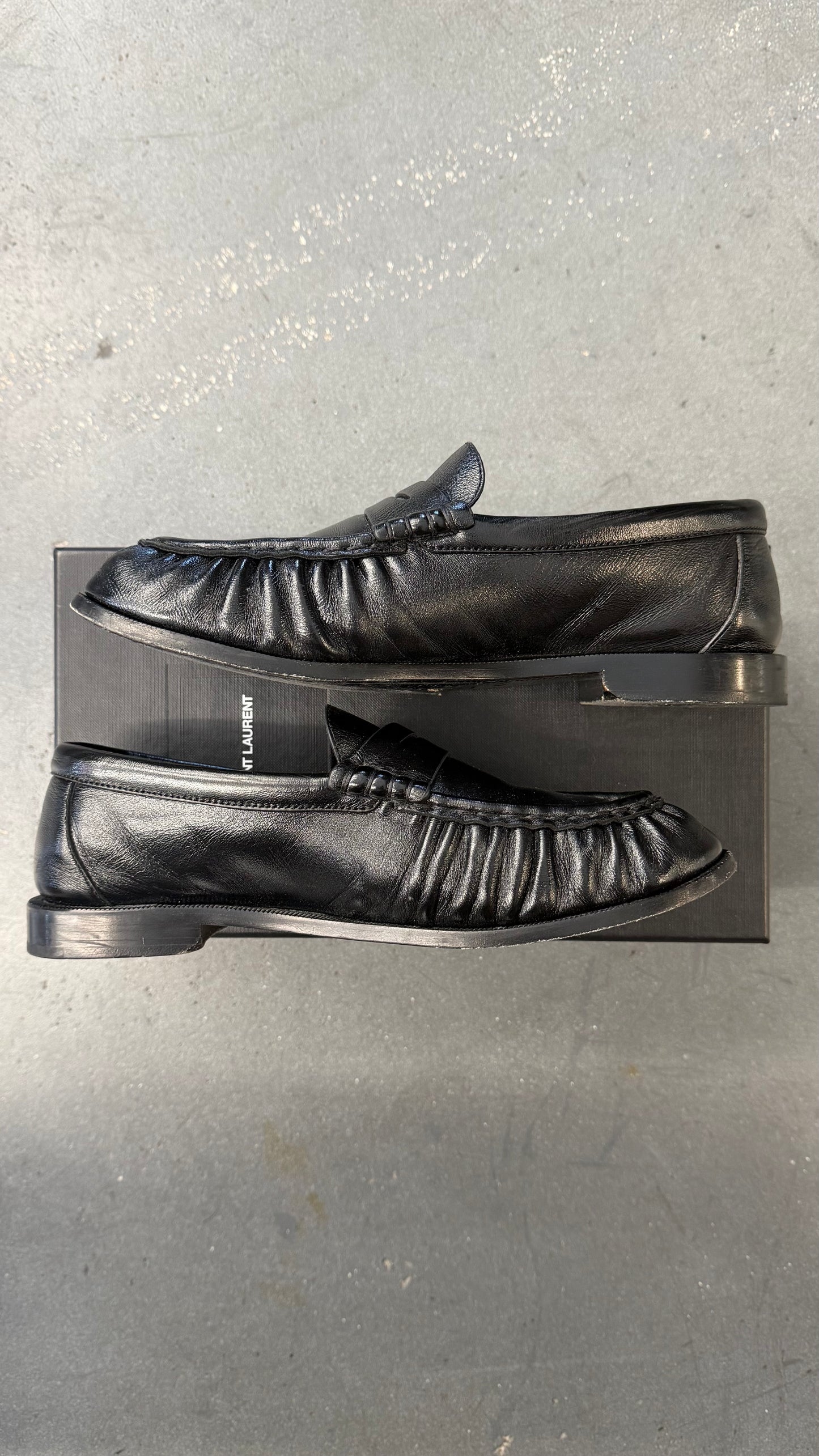 SAINT LAURENT LE LOAFER PENNY SLIPPERS