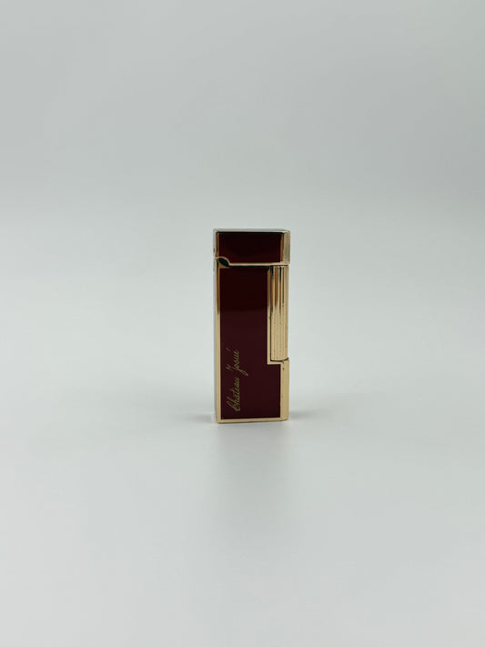 GALLERY DEPT. CHATEAU JOSUE RED ENAMEL GOLD-TONE LIGHTER