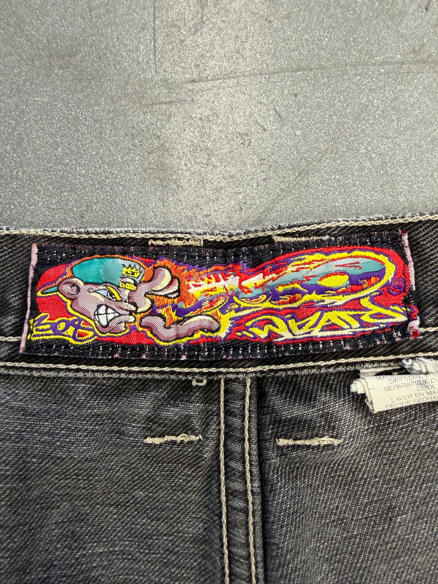 Y2K CUSTOM 1/1 JNCO PATCH SKATE JEANS (MADE OF 3 VINTAGE PAIRS)