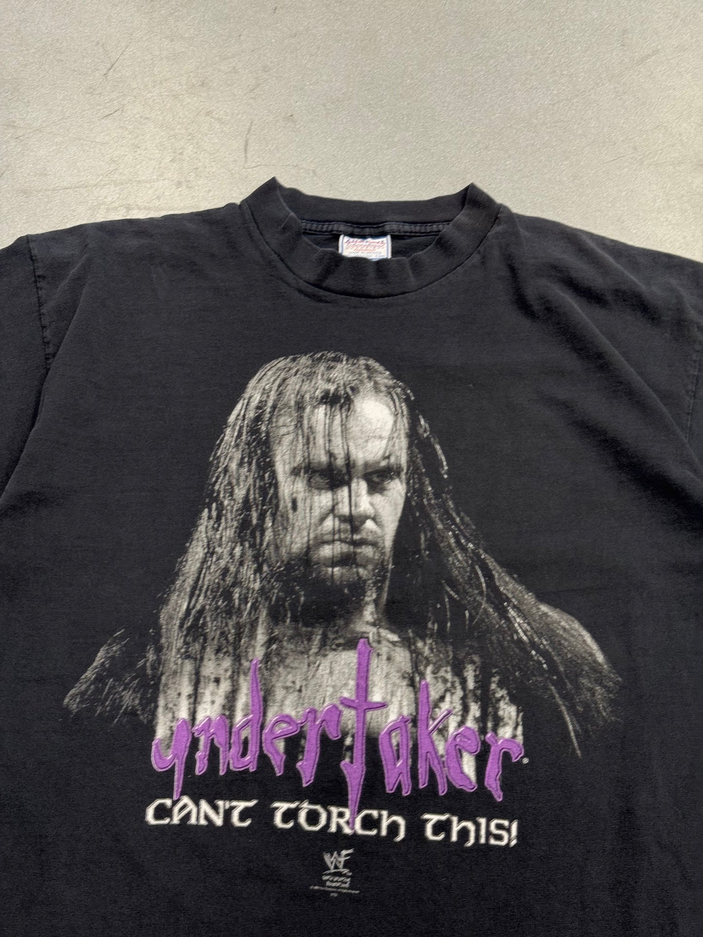 1998 UNDERTAKER CAN'T TORCH THIS! WWF TEE (ALL SPORT TAG)