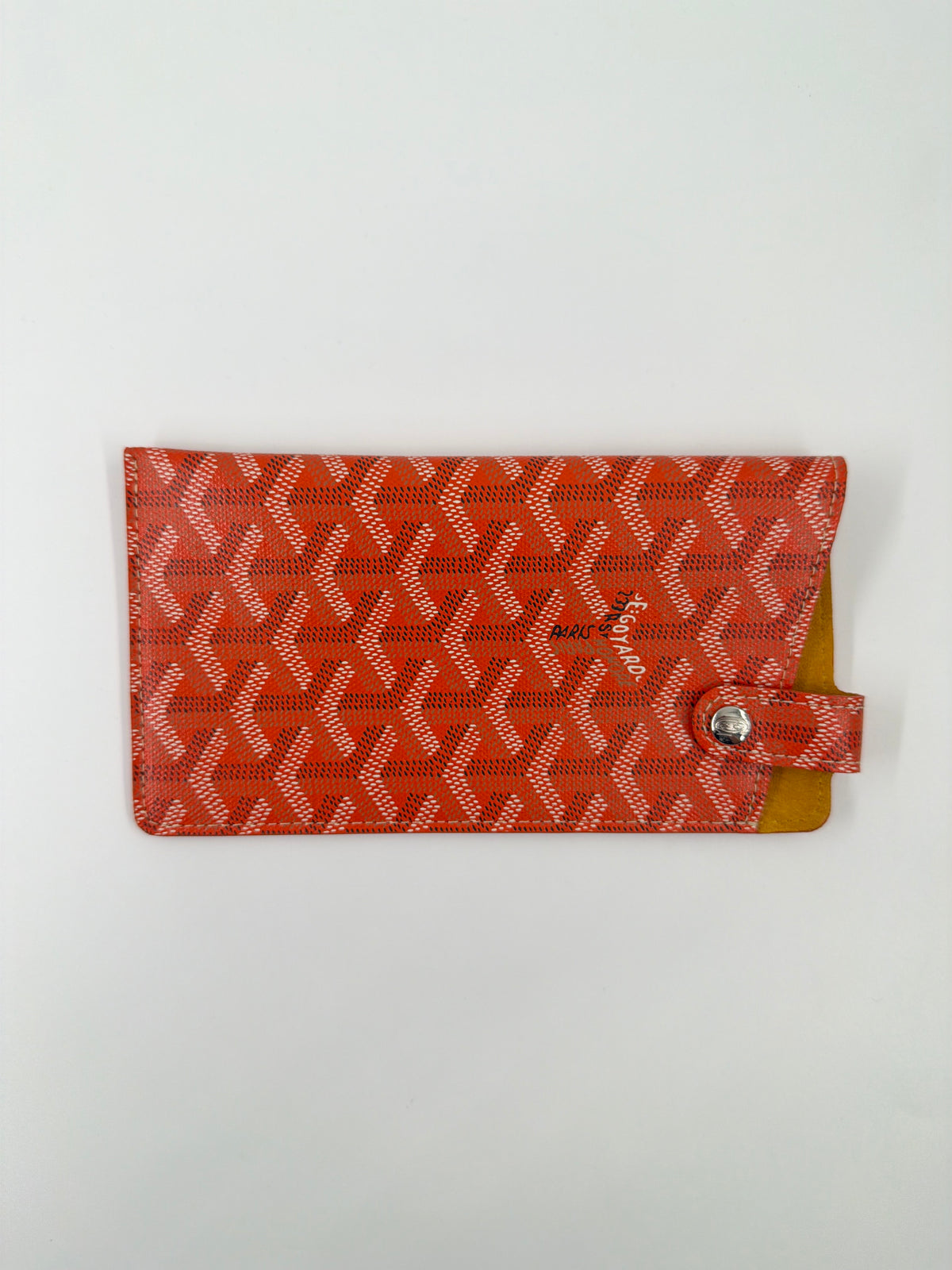 GOYARD MONTMARTRE GM SUNGLASSES CASE WITH LEATHER STRAP