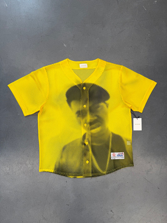 AIME LEON DORE NAS THE GENESIS MESH JERSEY - YELLOW (M) (NWT)