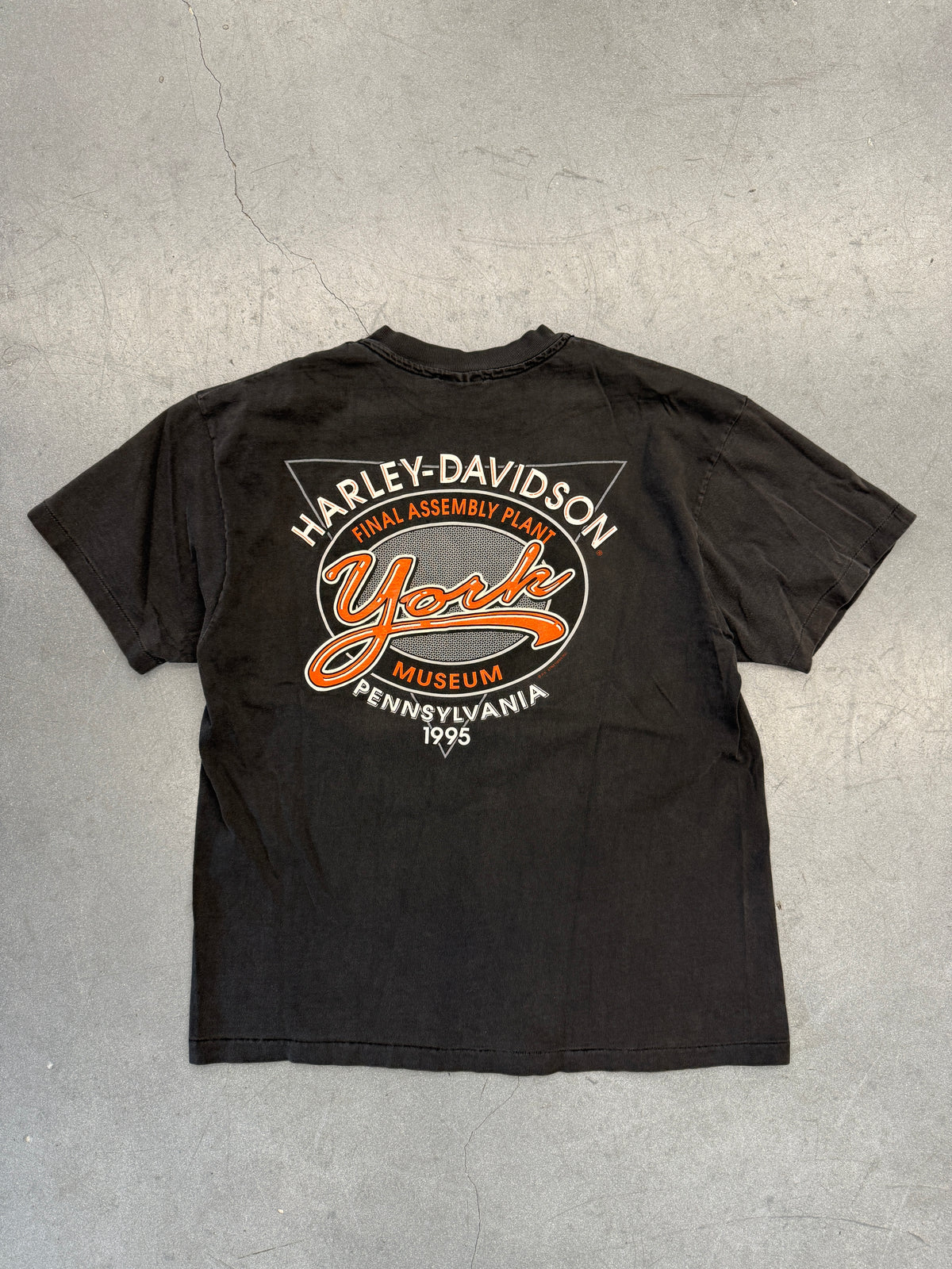 1995 HARLEY-DAVIDSON FINAL ASSEMBLY PLANT MUSEUM YORK PENNSYLVANIA TEE