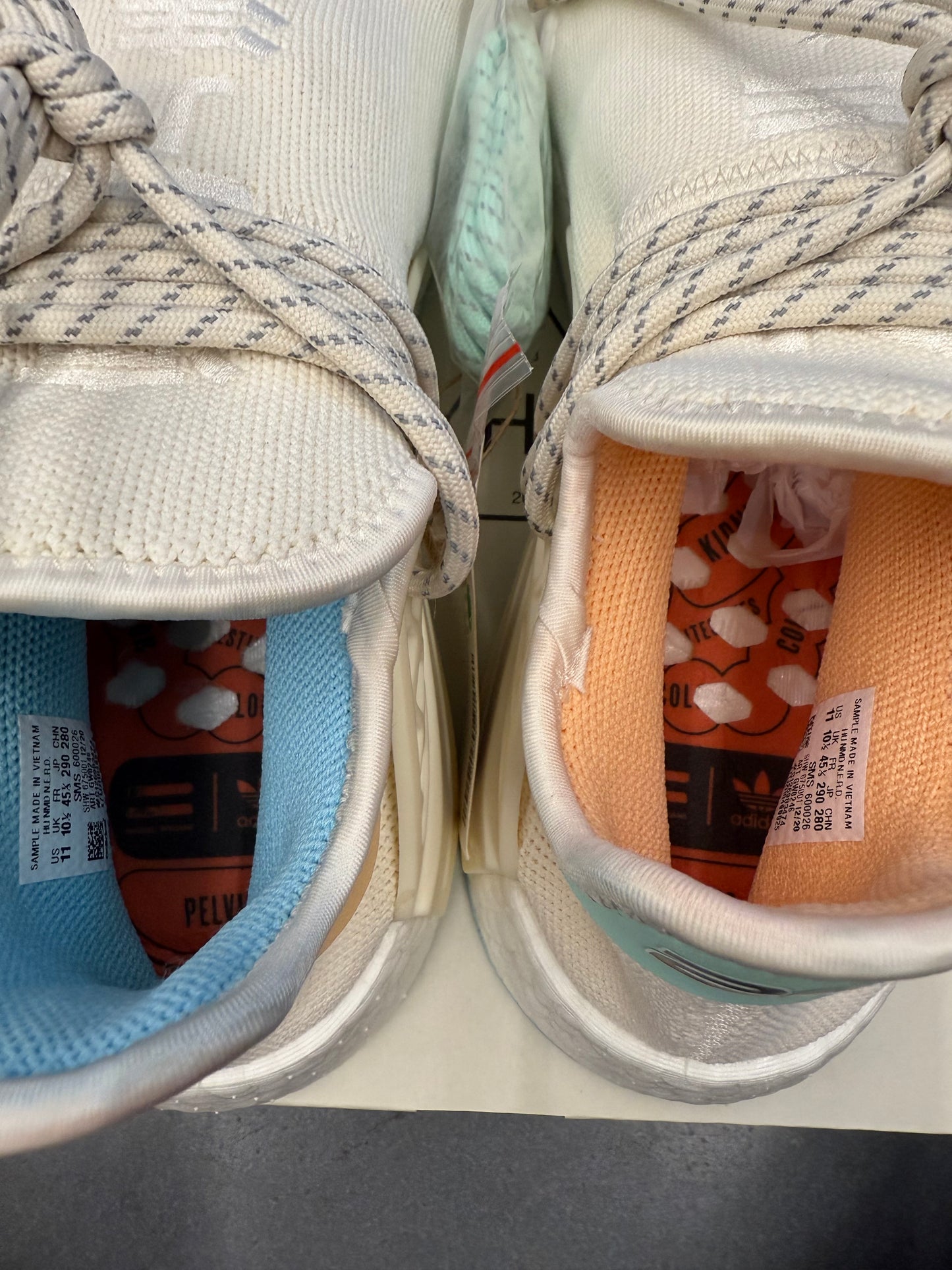 SIZE 11 ADIDAS NMD HU PHARRELL NERD CHALK WHITE 1 OF 14 SAMPLE (BRAND NEW WITH BOX)