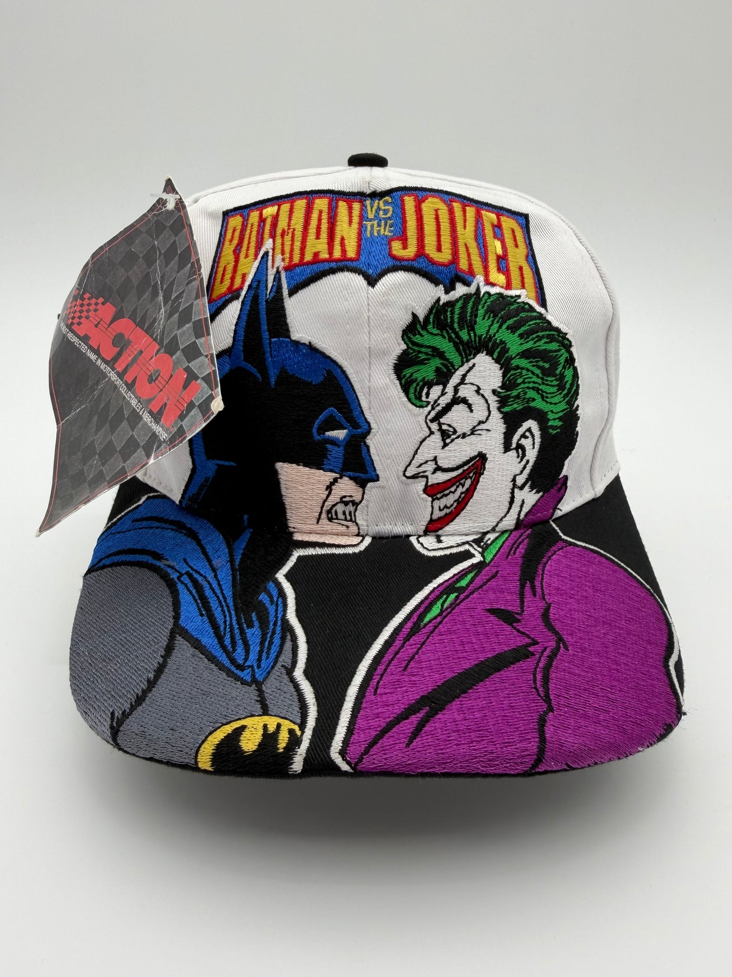 1998 BATMAN VS. JOKER SHOWDOWN AT CHARLOTTE RARE NASCAR SNAPBACK HAT NEW WITH TAGS