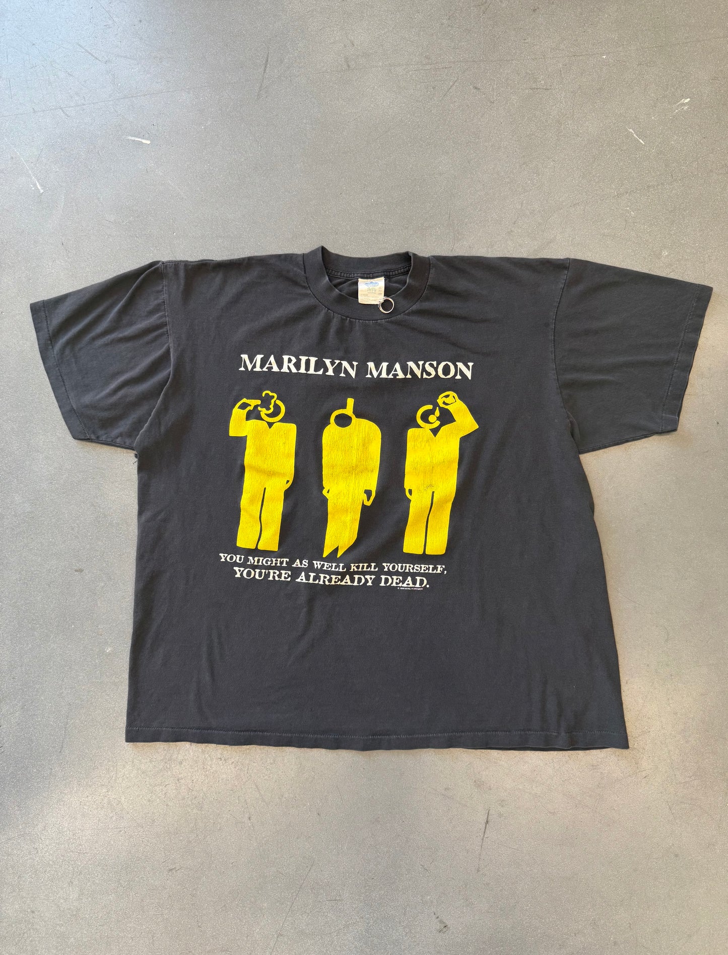 1996 MARILYN MANSON "YOU MIGHT AS WELL KILL YOURSELF, YOU'RE ALREADY DEAD." TEE (WINTERLAND TAG)