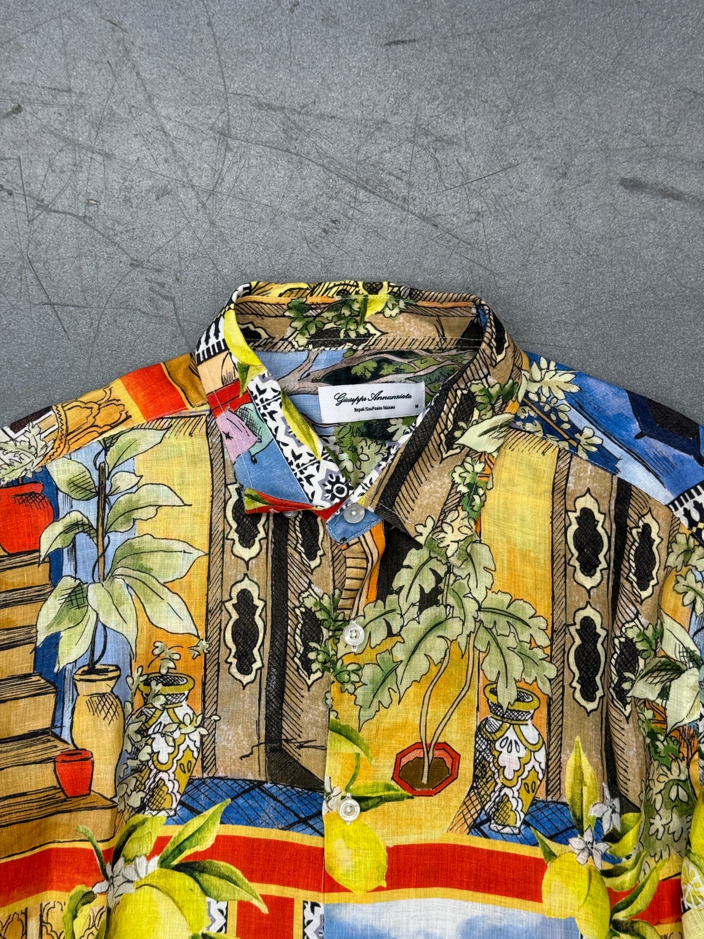 GIUSEPPE ANNUZIATA SICILY LEMON BUTTON DOWN SHIRT