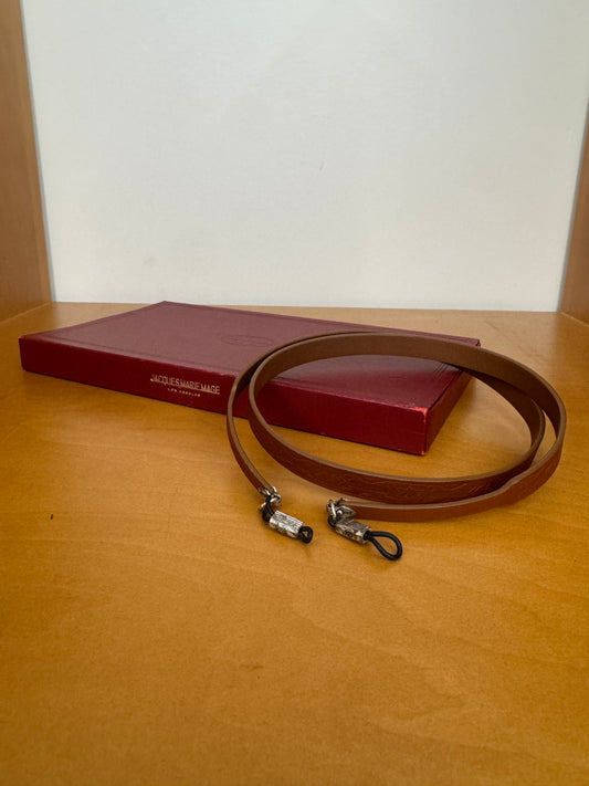 VINTAGE JACQUES MARIE MAGE LEATHER GLASSES STRAP WITH BOX