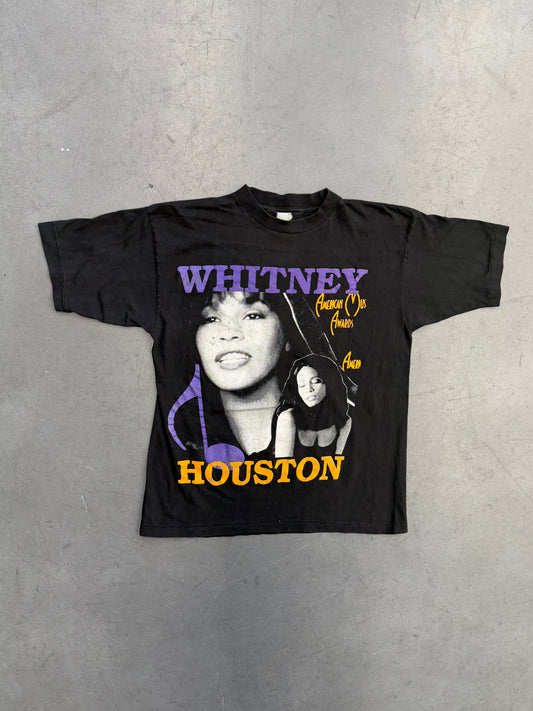 90S BOOTLEG WHITNEY HOUSTON AMERICAN MUSIC AWARDS RAP-STYLE TEE (FADED TAG)