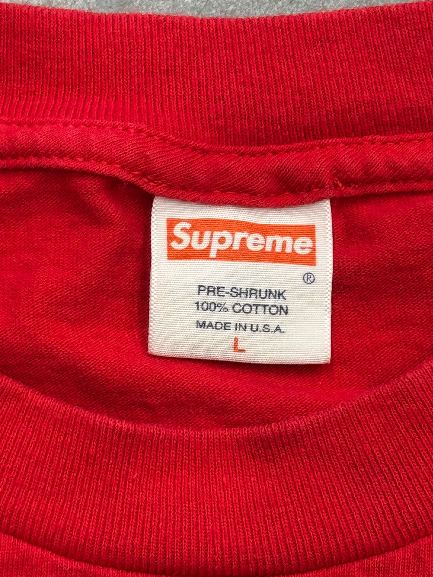 SS07 SUPREME R. CRUMB "DON'T TOUCH ME!" TEE - RED