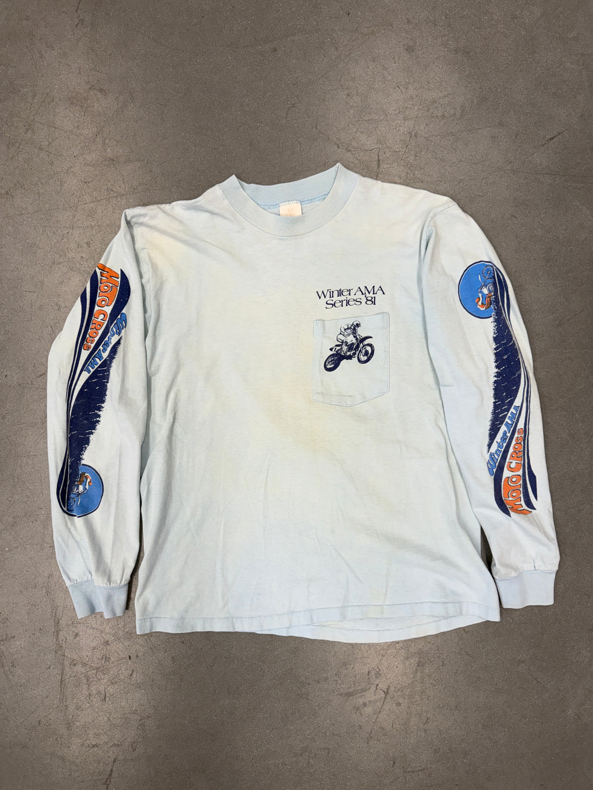 1981 WINTER AMA SERIES MOTOR CROSS LONGSLEEVE TEE (HI CRU TAG)