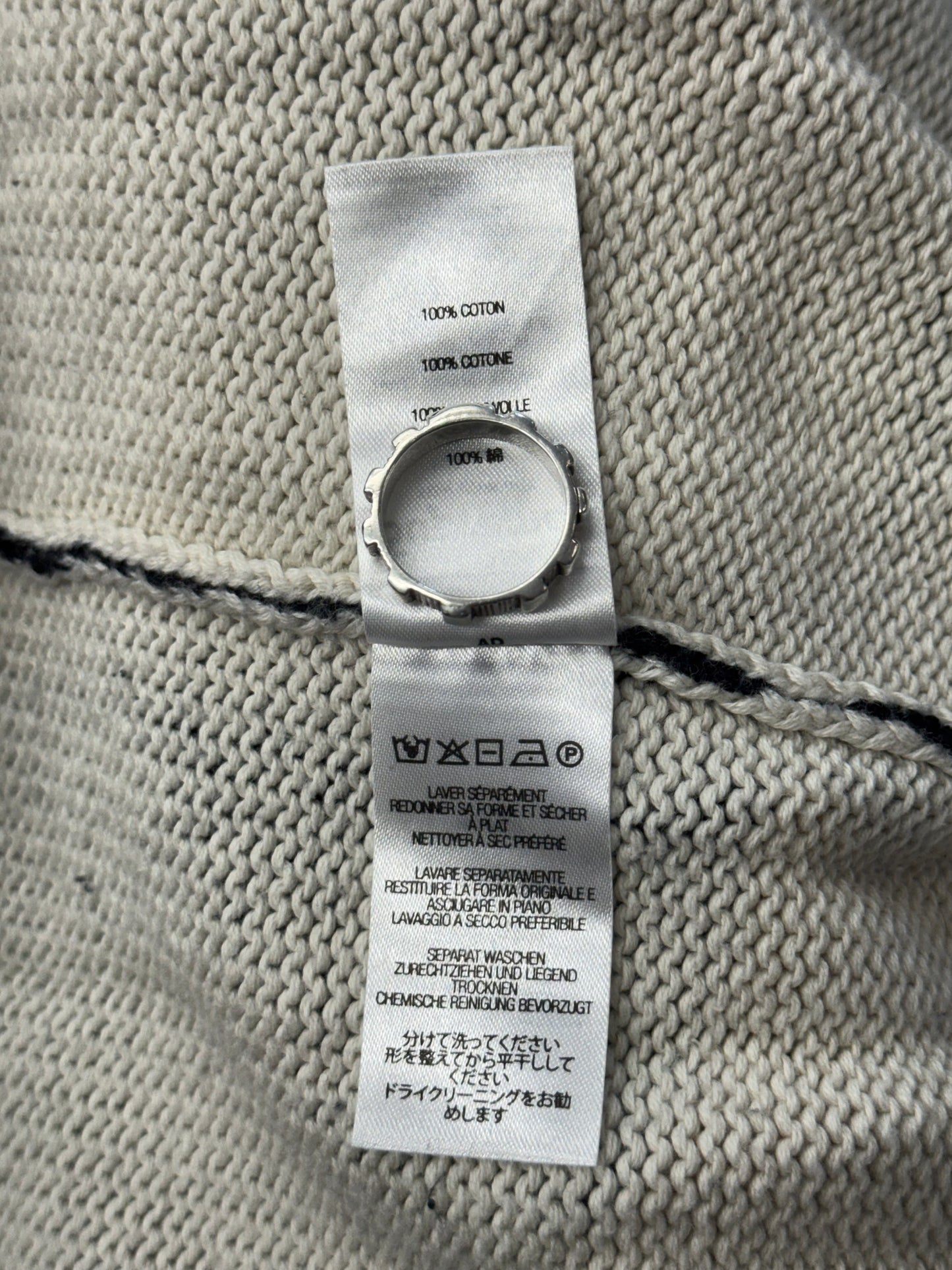 SS22 SUPREME X NATE LOWMAN KNIT BULLET HOLE SWEATER - BLACK