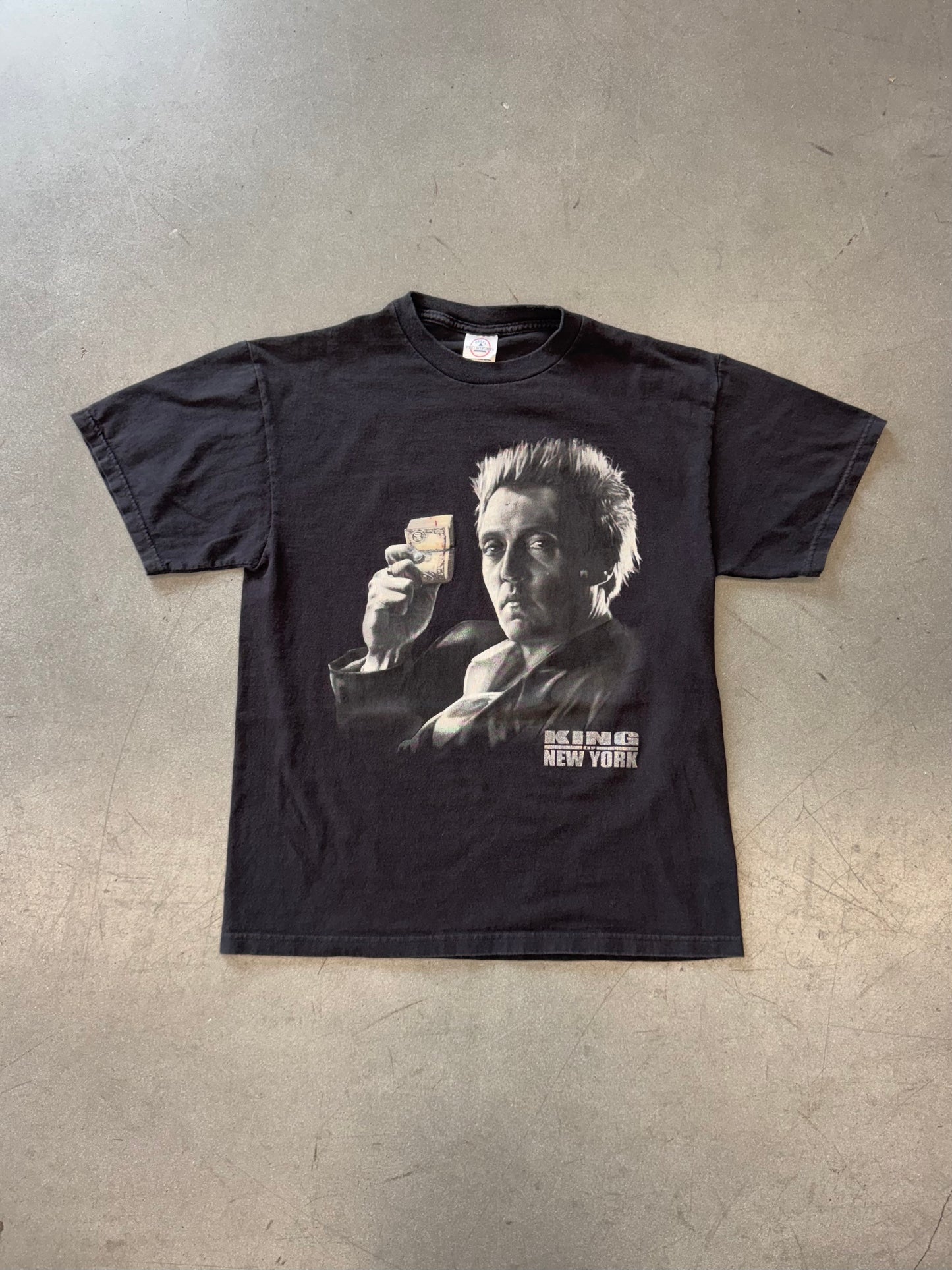 VINTAGE KING OF NEW YORK "I'M NOT YOUR PROBLEM. I'M JUST A BUSINESS MAN." FRANK WHITE TEE (DELTA TAG)