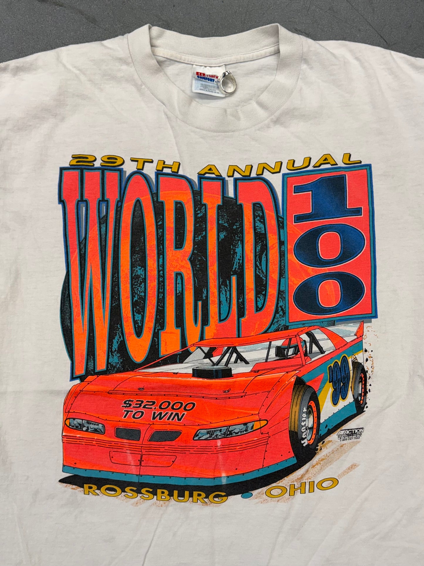 1999 29TH ANNUAL WORLD 100 ROSSBURG, OHIO TEE (HANES TAG)